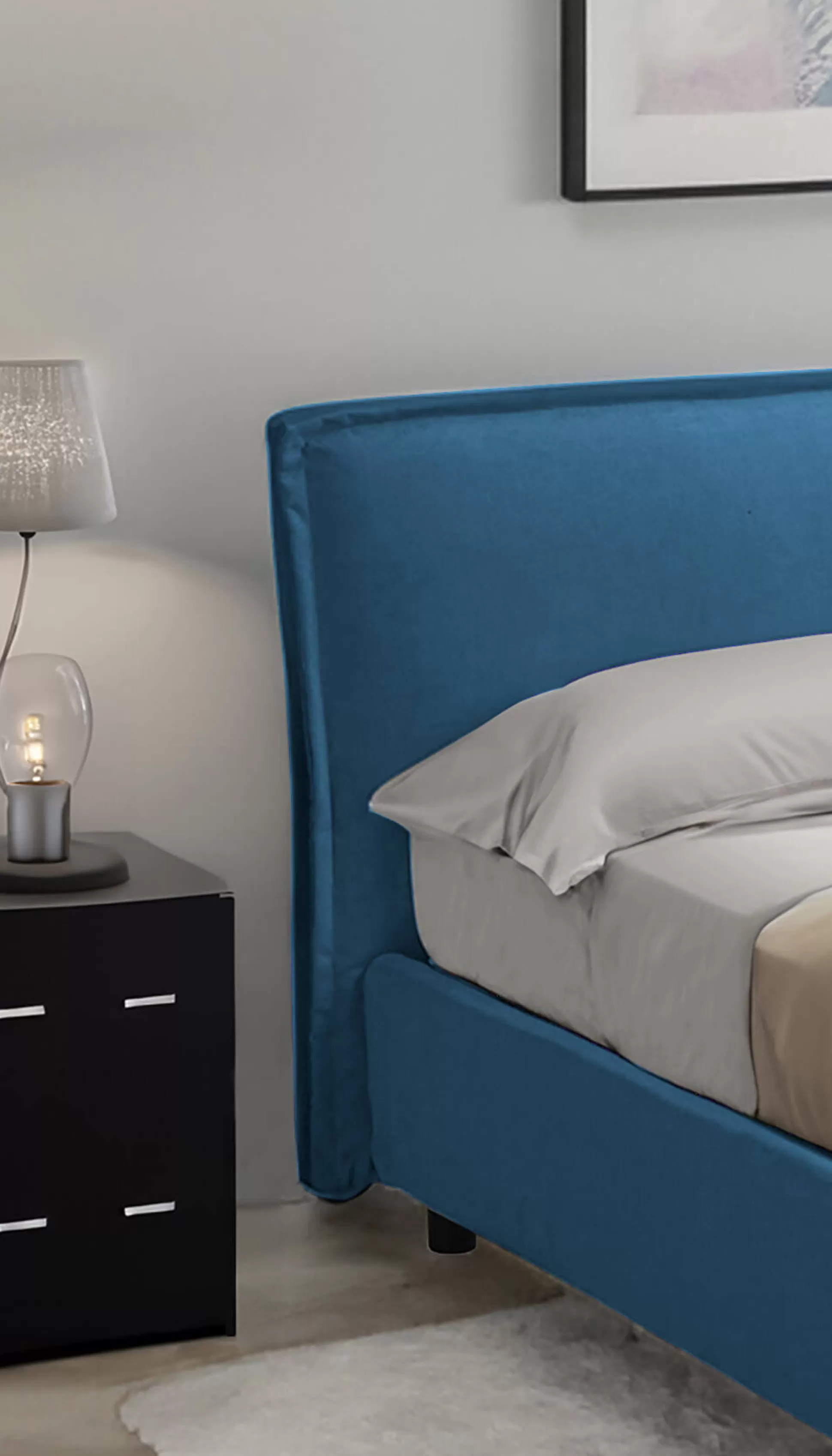 Dmora Letti Alla Francese<Letto alla francese Bronte, Adatto a materasso Cm 120x190,