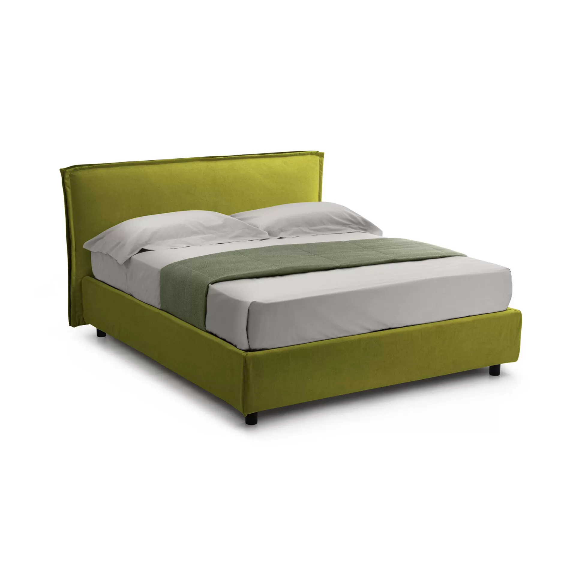 Dmora Letti Alla Francese<Letto alla francese Bronte, Adatto a materasso Cm 120x190,
