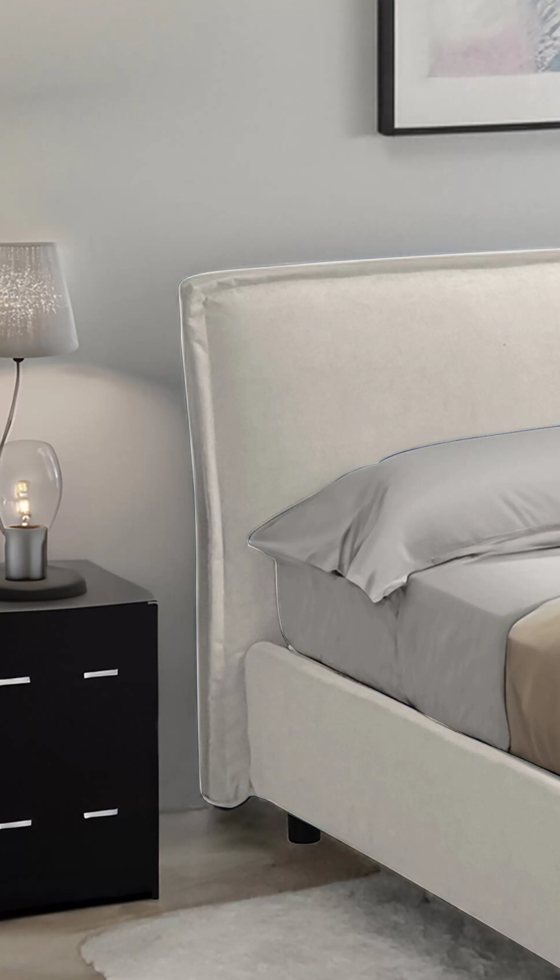 Dmora Letti Alla Francese<Letto alla francese Brosso, Adatto a materasso Cm 120x200,