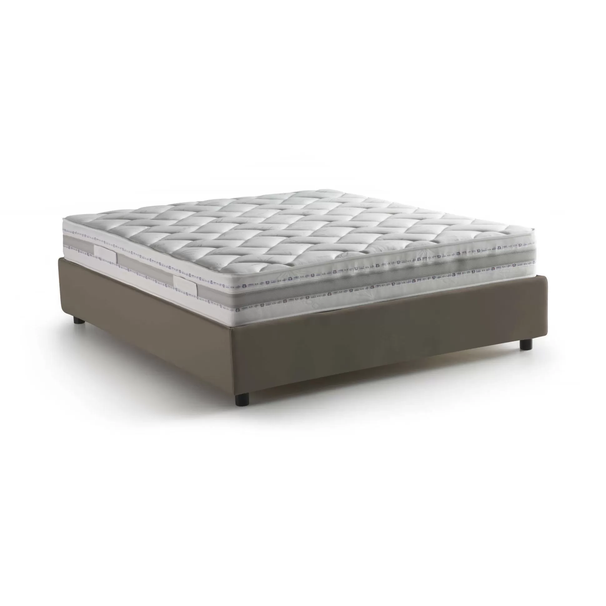 Dmora Letti Alla Francese<Letto alla francese Dabadak, con materasso Cm 140x200 incluso,