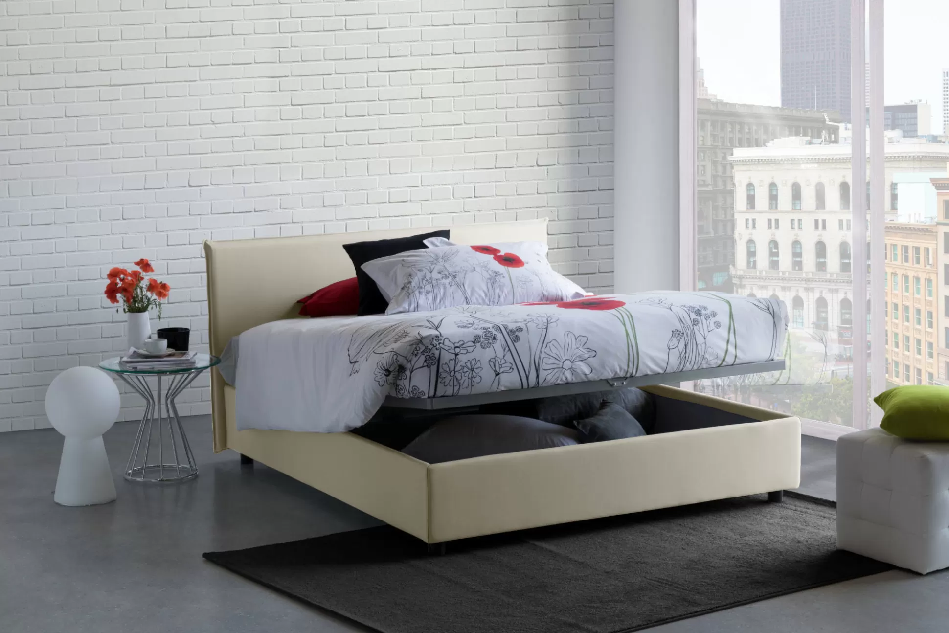 Dmora Letti Alla Francese<Letto alla francese Dadorn, adatto per materasso Cm 140x190,