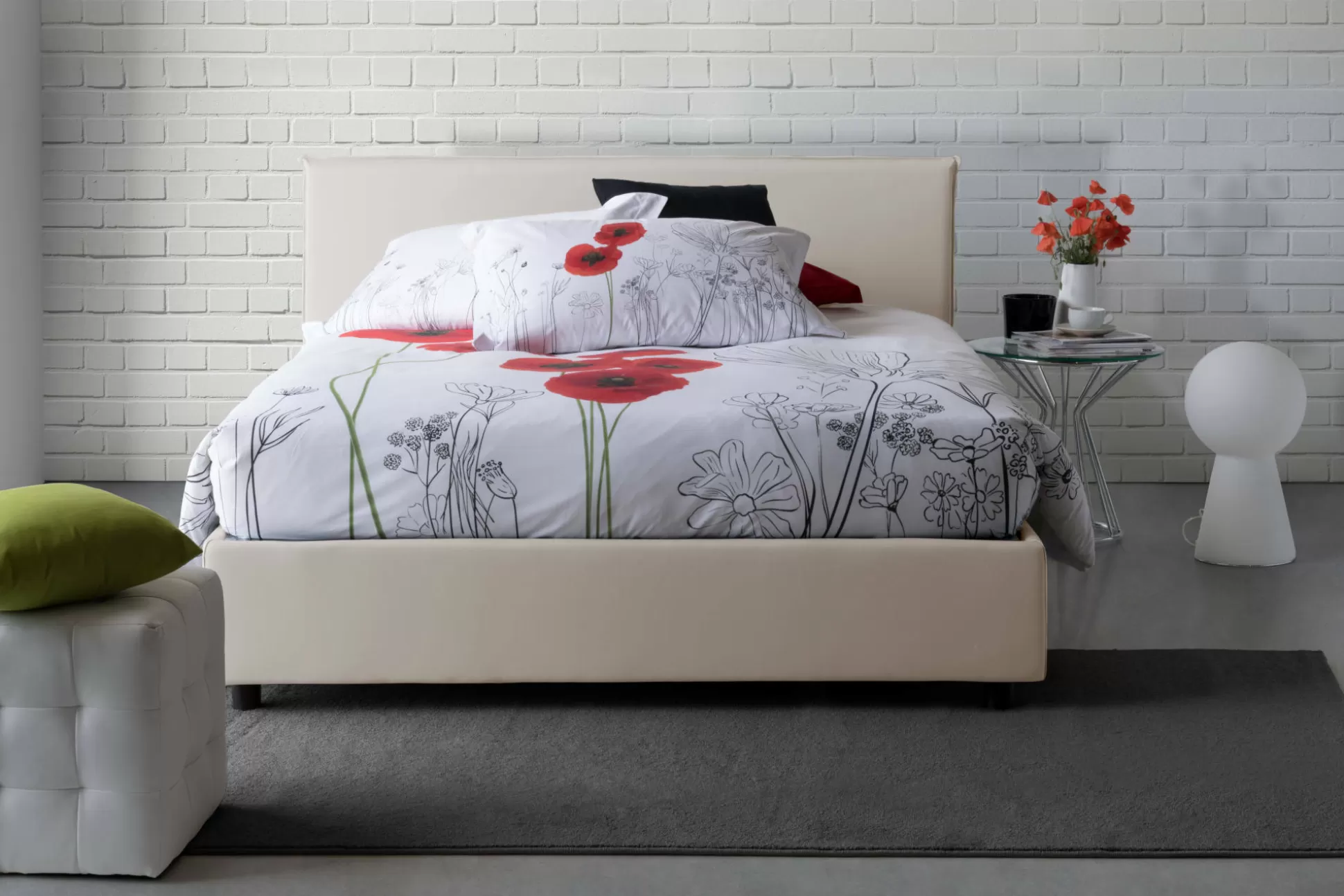 Dmora Letti Alla Francese<Letto alla francese Dadorn, adatto per materasso Cm 140x190,