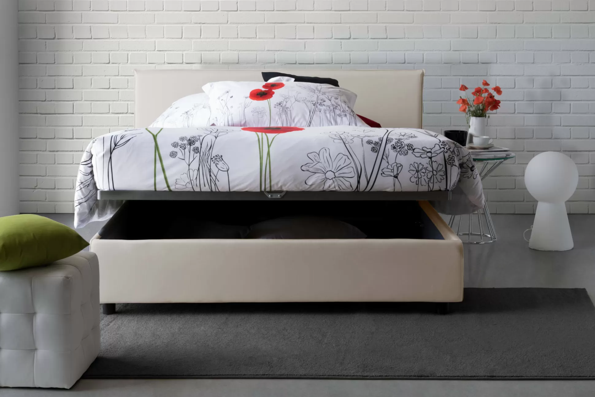 Dmora Letti Alla Francese<Letto alla francese Dadorn, adatto per materasso Cm 140x190,