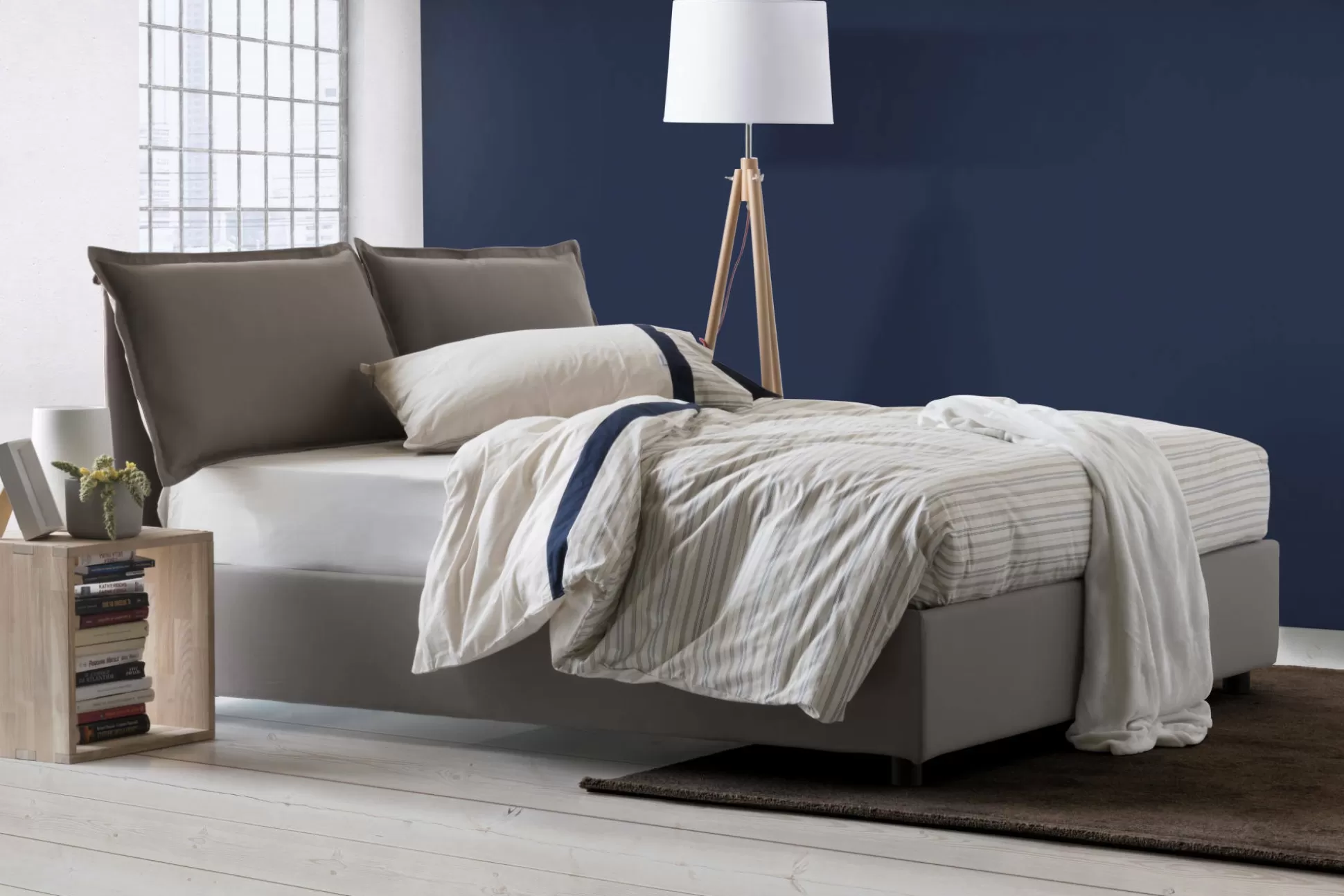 Dmora Letti Alla Francese<Letto alla francese Dgnahor, adatto per materasso Cm 140x200,