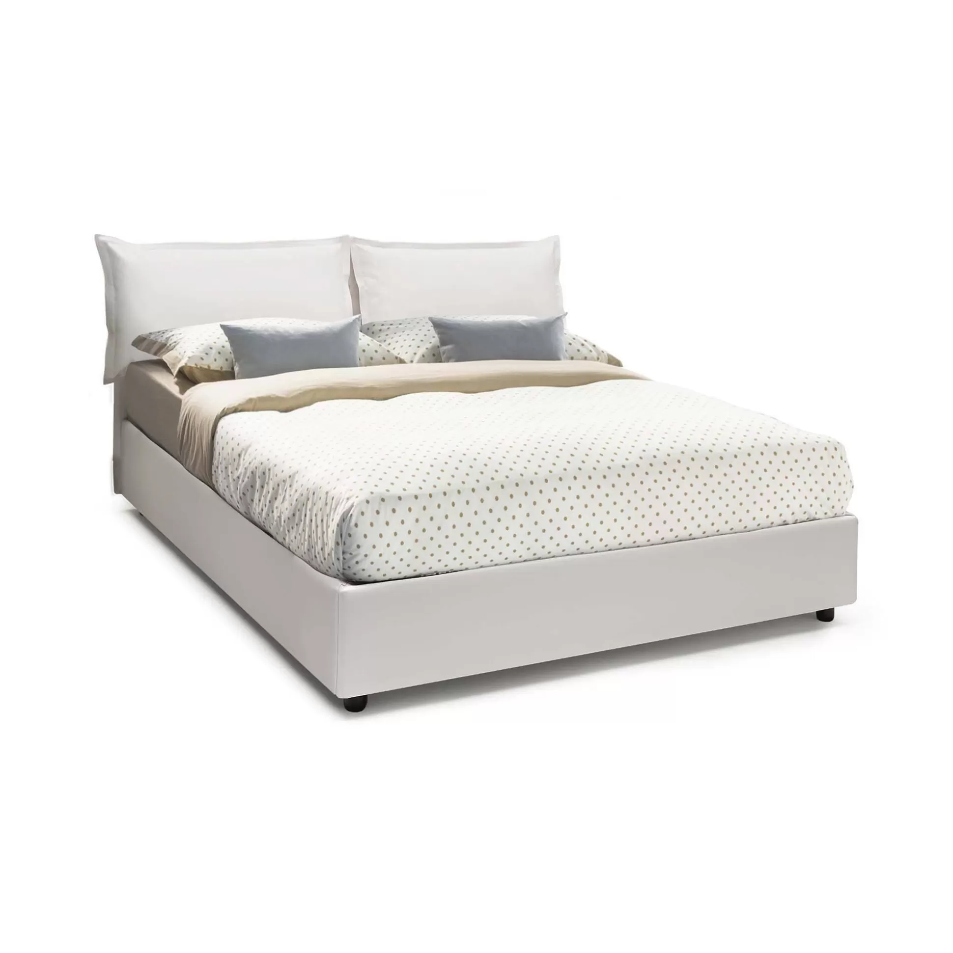 Dmora Letti Alla Francese<Letto alla francese Dikone, con materasso Cm 140x190 incluso,