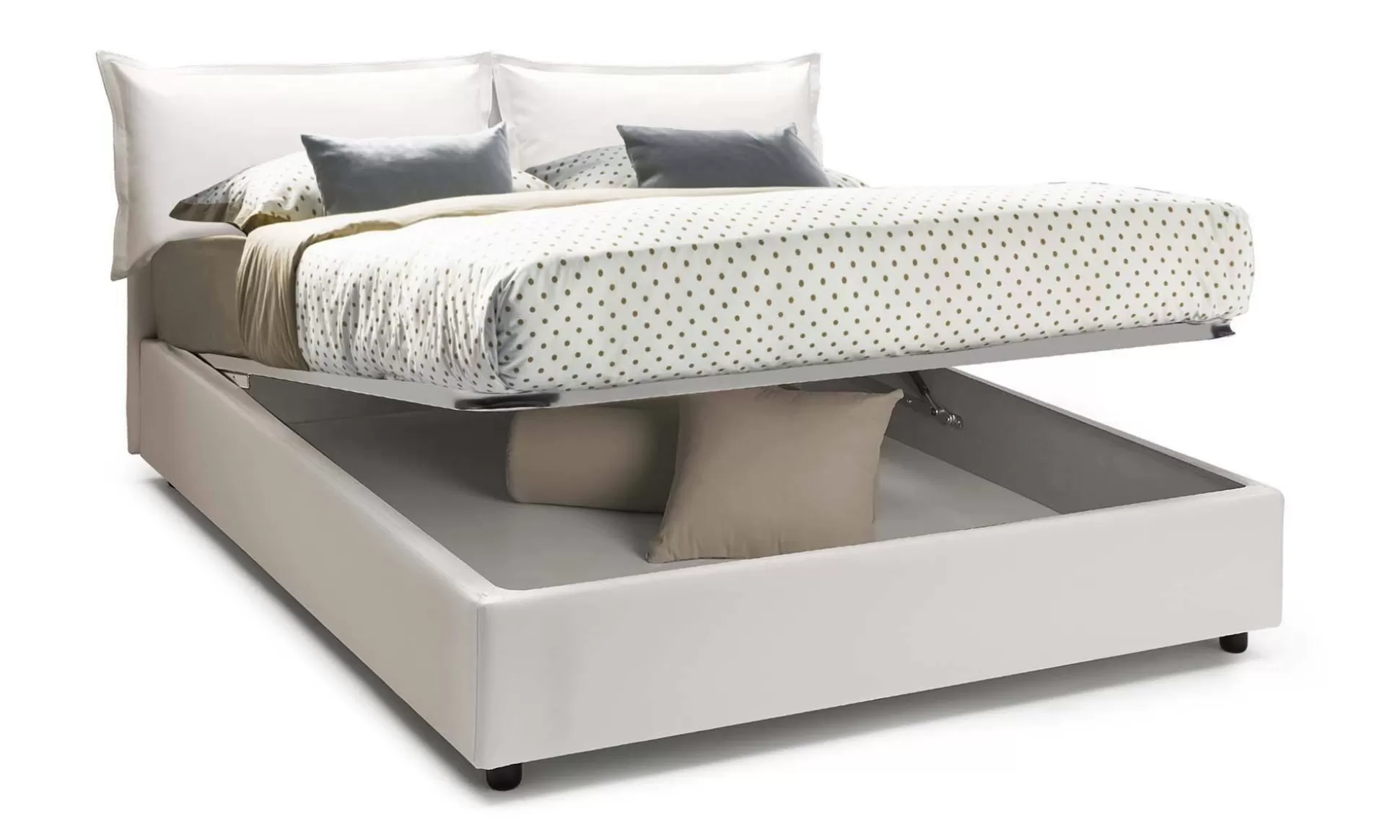 Dmora Letti Alla Francese<Letto alla francese Dikone, con materasso Cm 140x190 incluso,