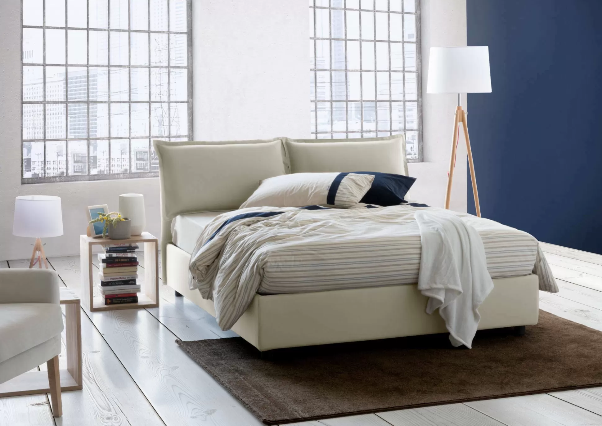 Dmora Letti Alla Francese<Letto alla francese Dmircol, con materasso Cm 140x200 incluso,