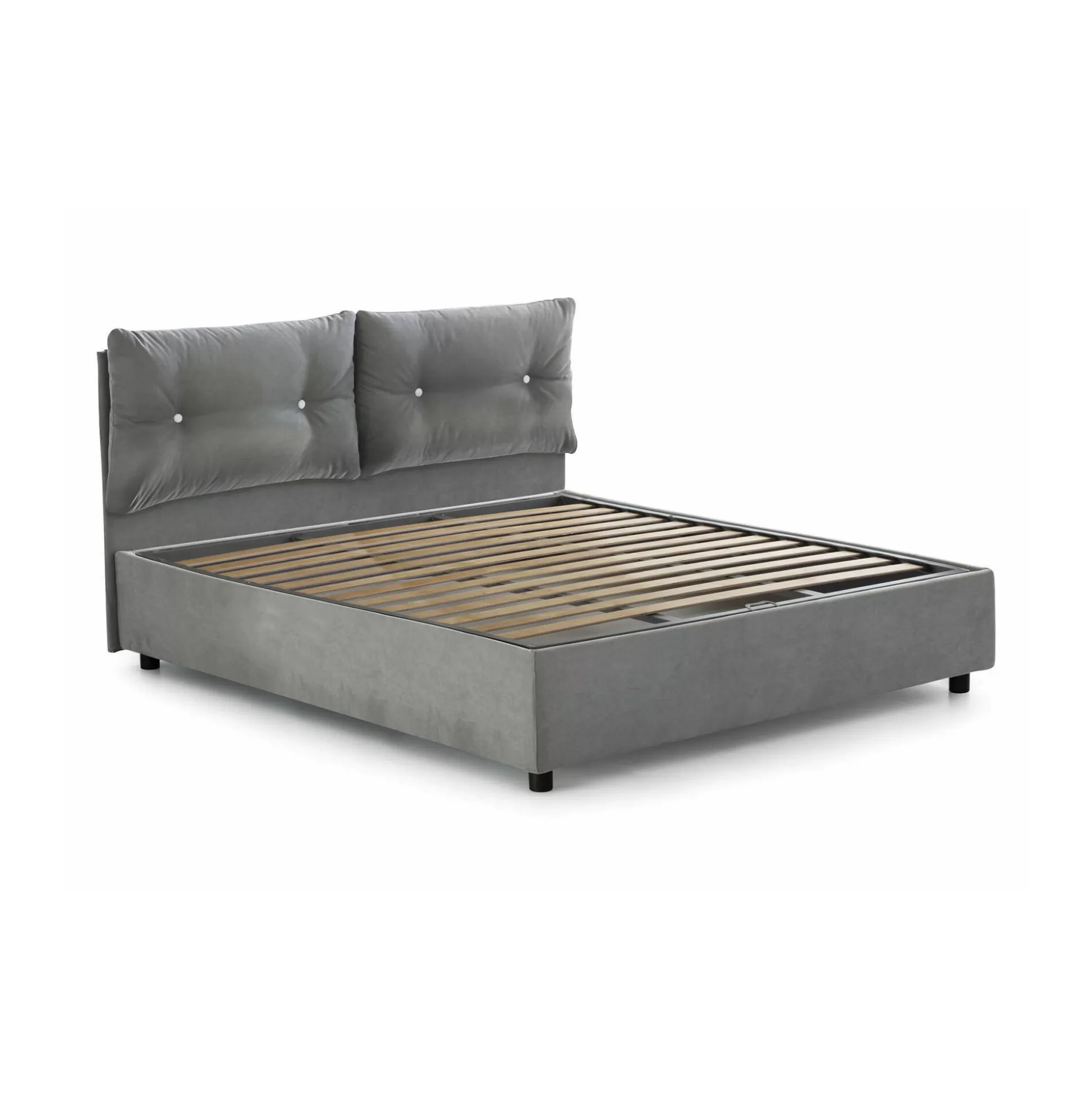 Dmora Letti Matrimoniali<Letto matrimoniale Abbaione, adatto per materasso Cm 160x190,