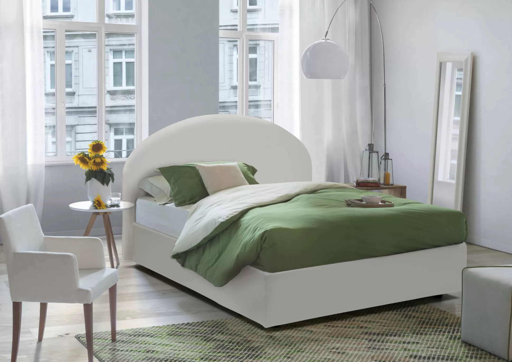 Dmora Letti Matrimoniali<Letto matrimoniale Adelfia, con materasso Cm 160x190 incluso,