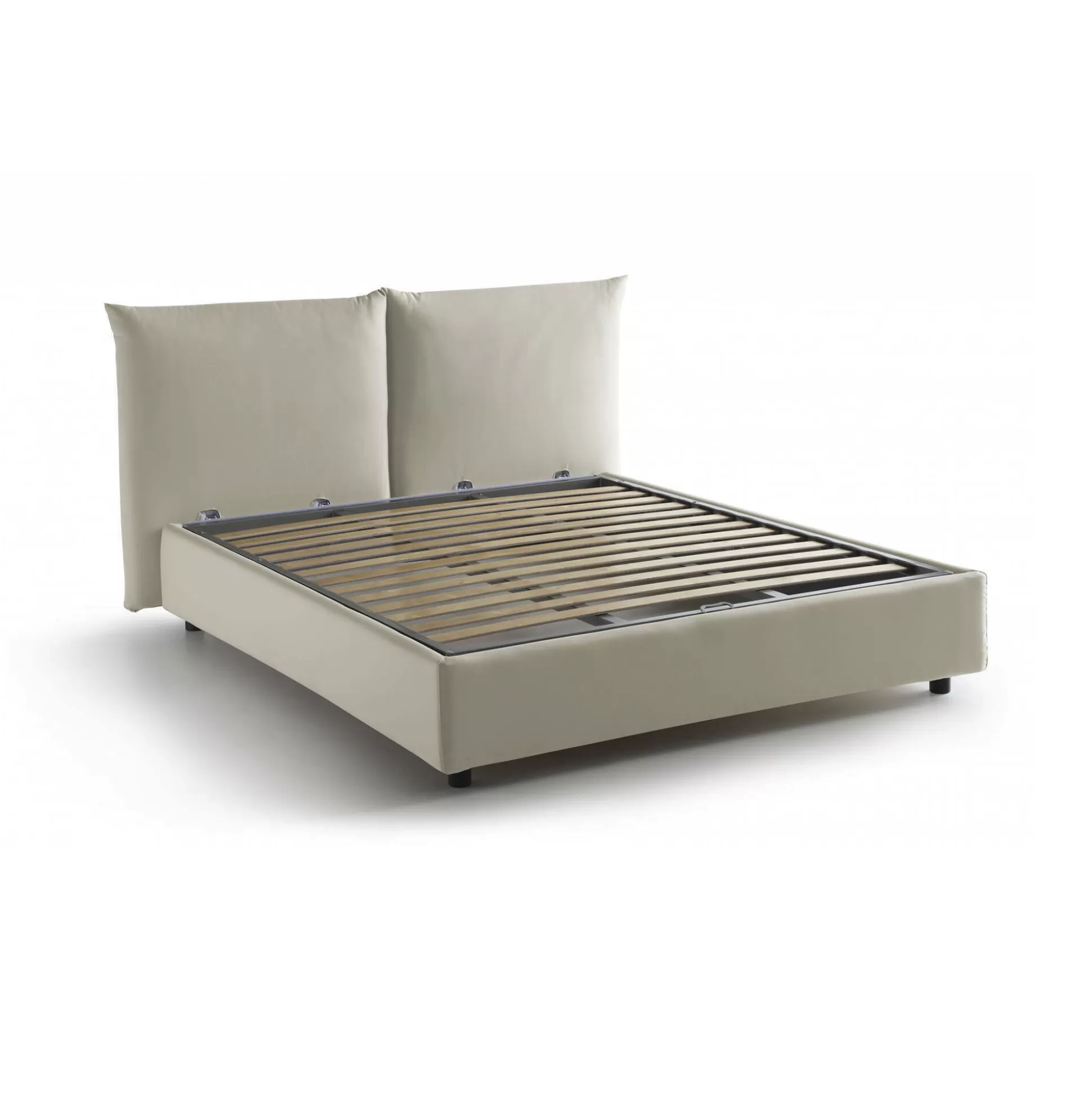 Dmora Letti Matrimoniali<Letto matrimoniale Aghineo, adatto per materasso Cm 160x200,