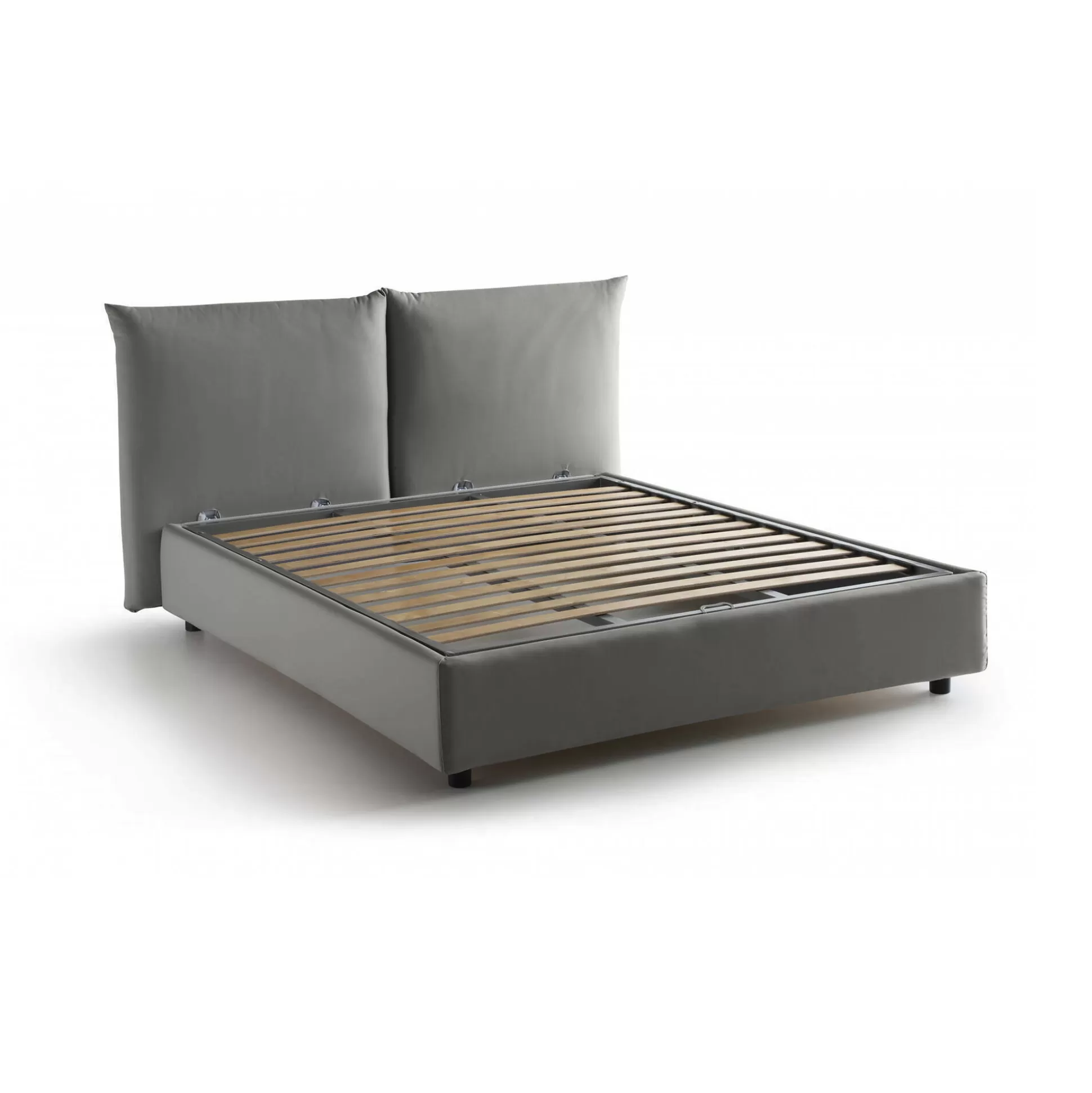 Dmora Letti Matrimoniali<Letto matrimoniale Aghineo, adatto per materasso Cm 160x200,