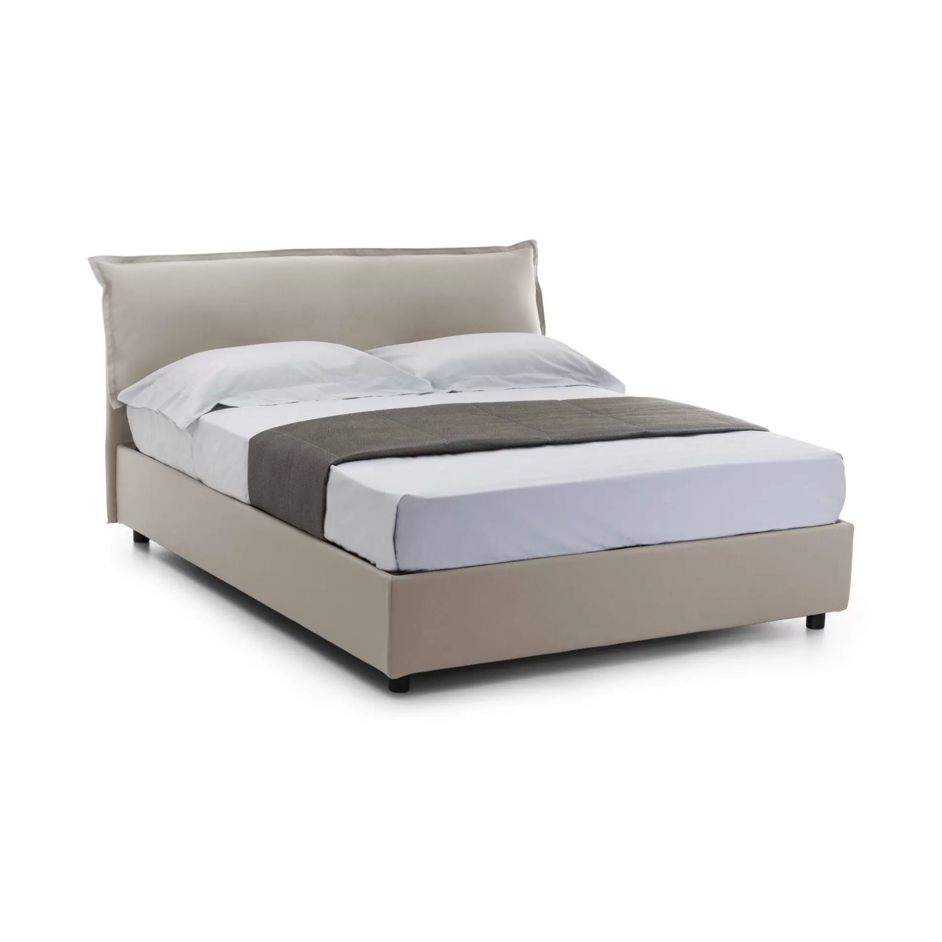 Dmora Letti Matrimoniali<Letto matrimoniale Aishia, con materasso Cm 160x200 incluso,