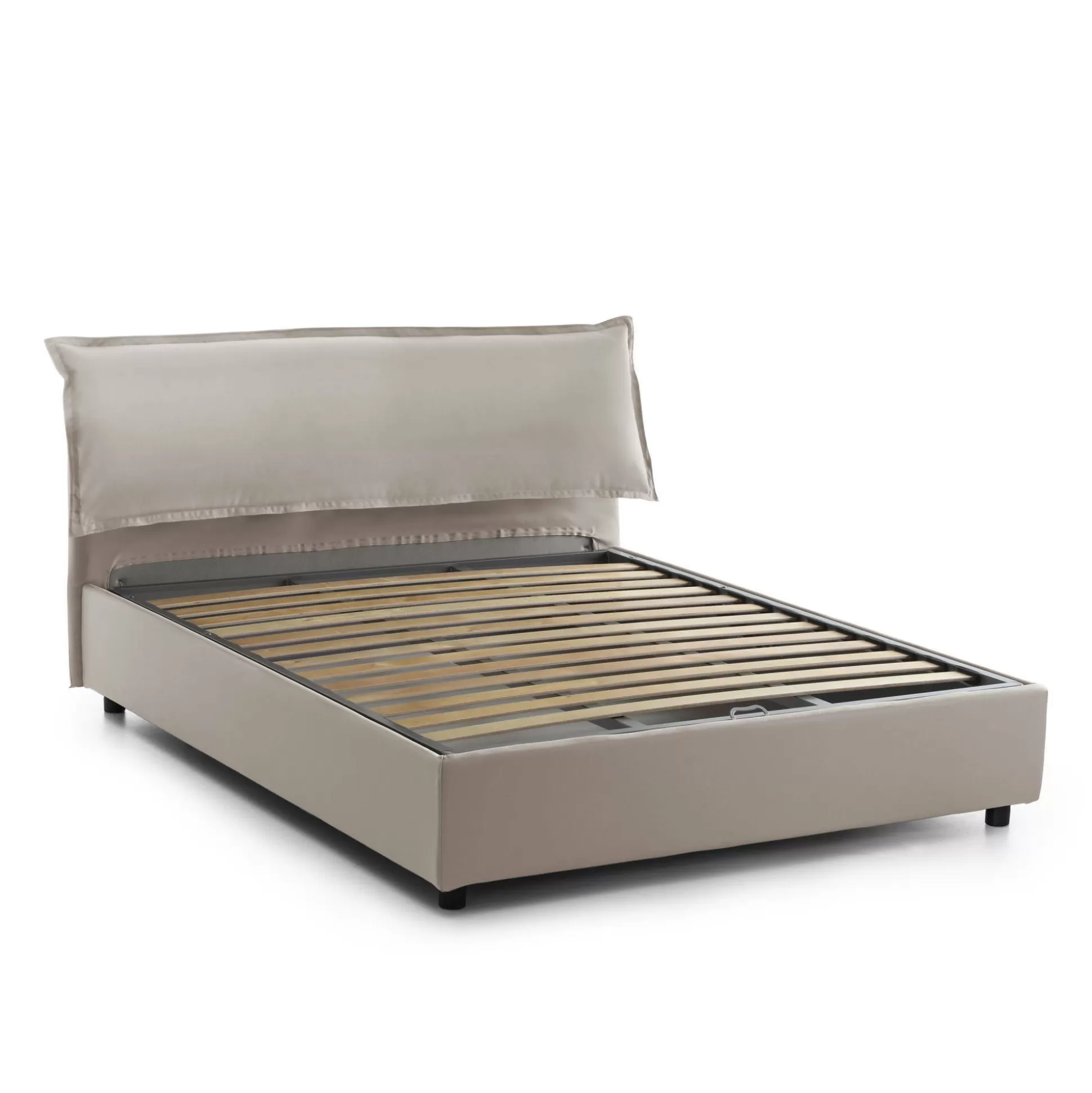 Dmora Letti Matrimoniali<Letto matrimoniale Aishia, con materasso Cm 160x200 incluso,