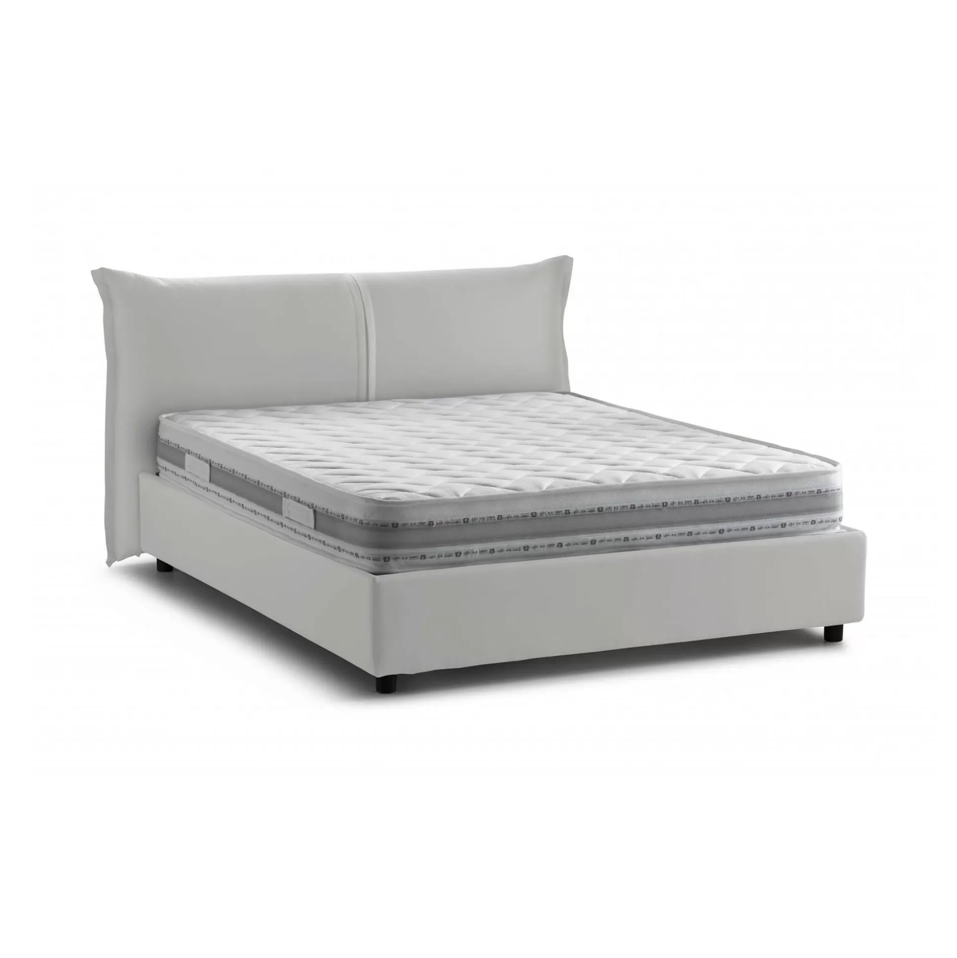 Dmora Letti Matrimoniali<Letto matrimoniale Akio, con materasso 160x190 Cm incluso,
