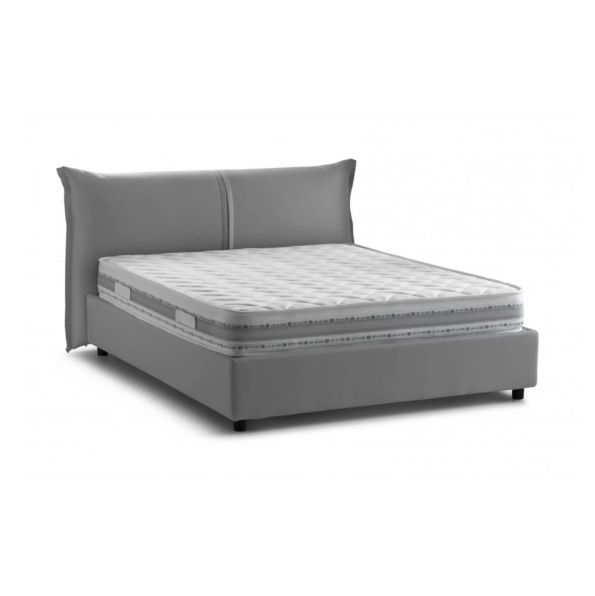 Dmora Letti Matrimoniali<Letto matrimoniale Akio, con materasso 160x190 Cm incluso,