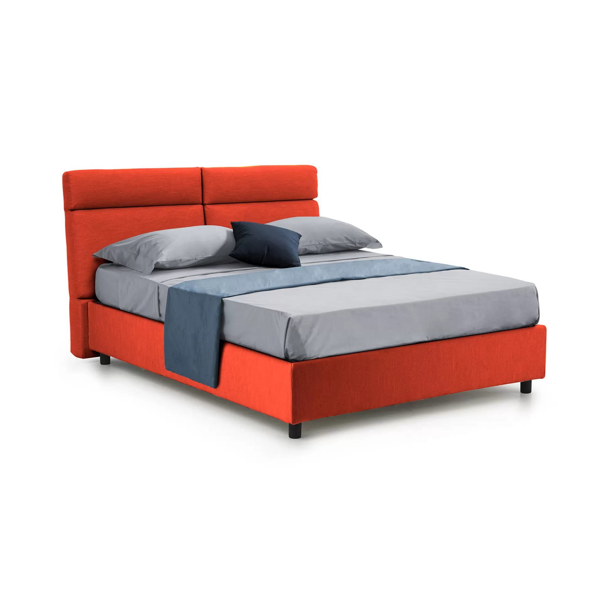 Dmora Letti Matrimoniali<Letto matrimoniale Alcatron, Adatto a materasso Cm 160x190,