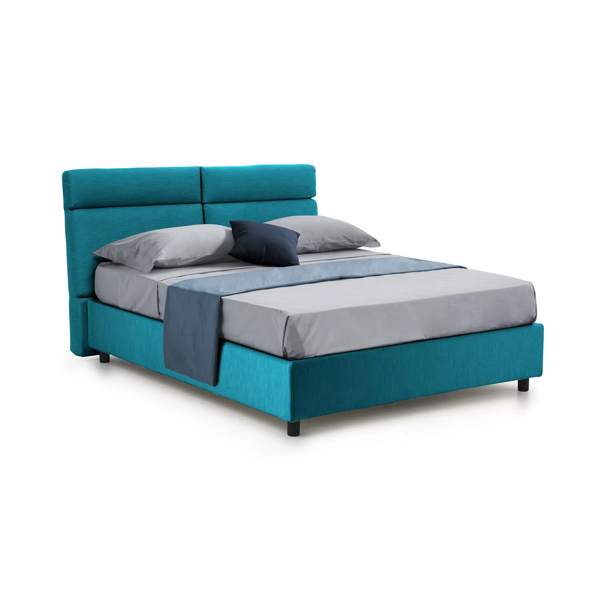 Dmora Letti Matrimoniali<Letto matrimoniale Alcatron, Adatto a materasso Cm 160x190,