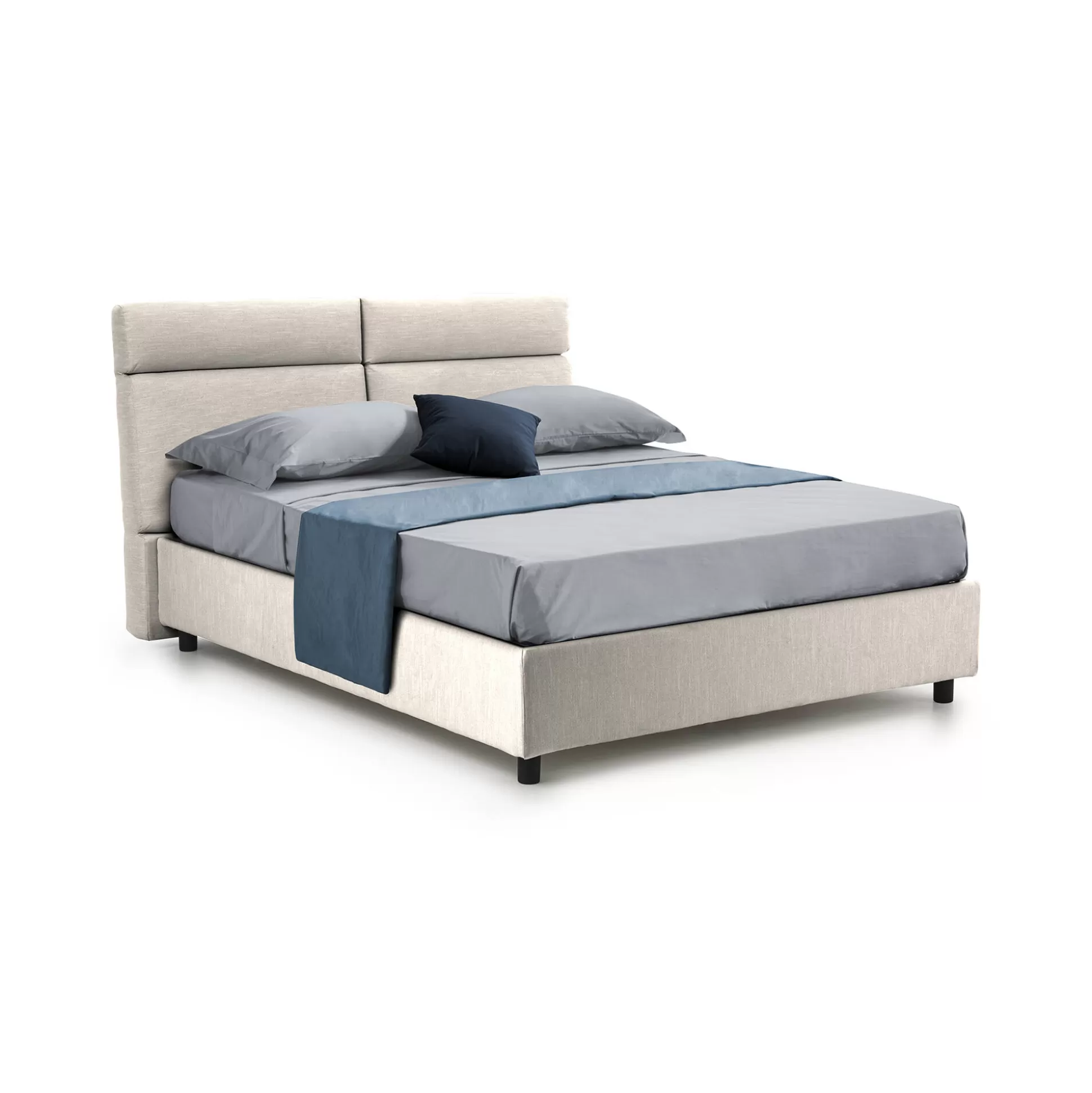 Dmora Letti Matrimoniali<Letto matrimoniale Alcatron, Adatto a materasso Cm 160x190,