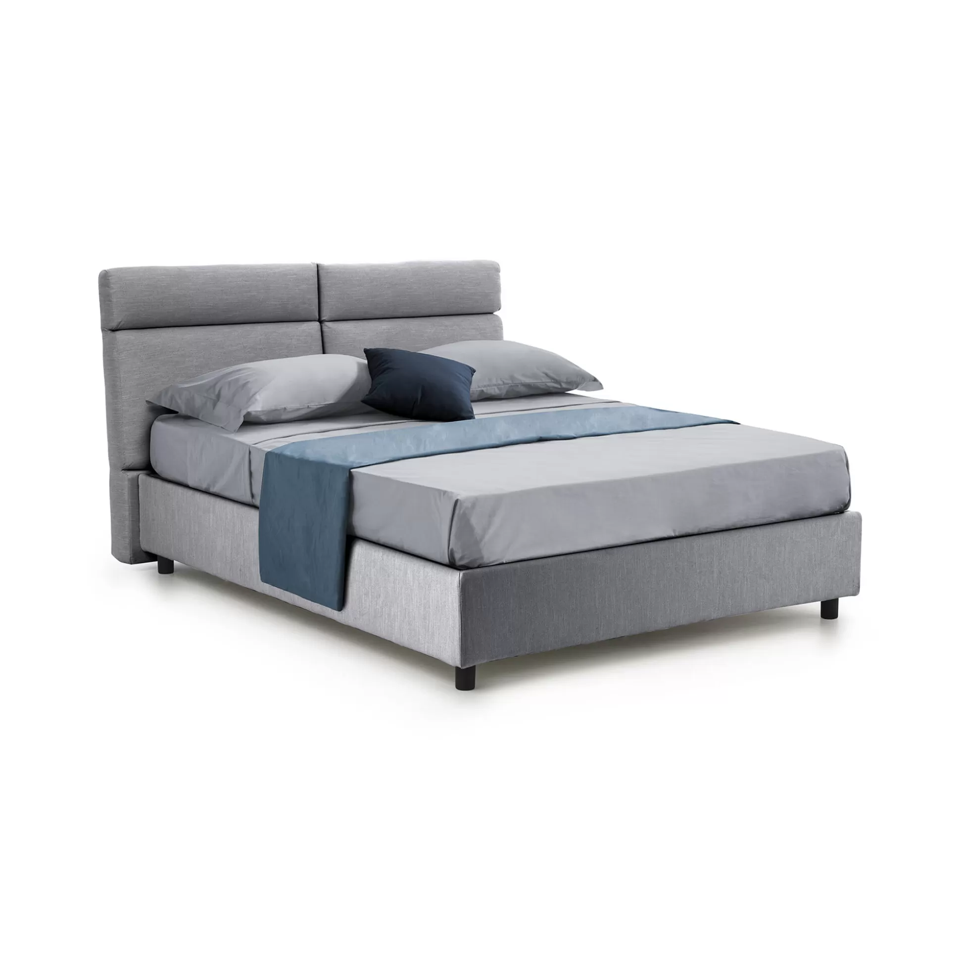 Dmora Letti Matrimoniali<Letto matrimoniale Alcatron, Adatto a materasso Cm 160x190,
