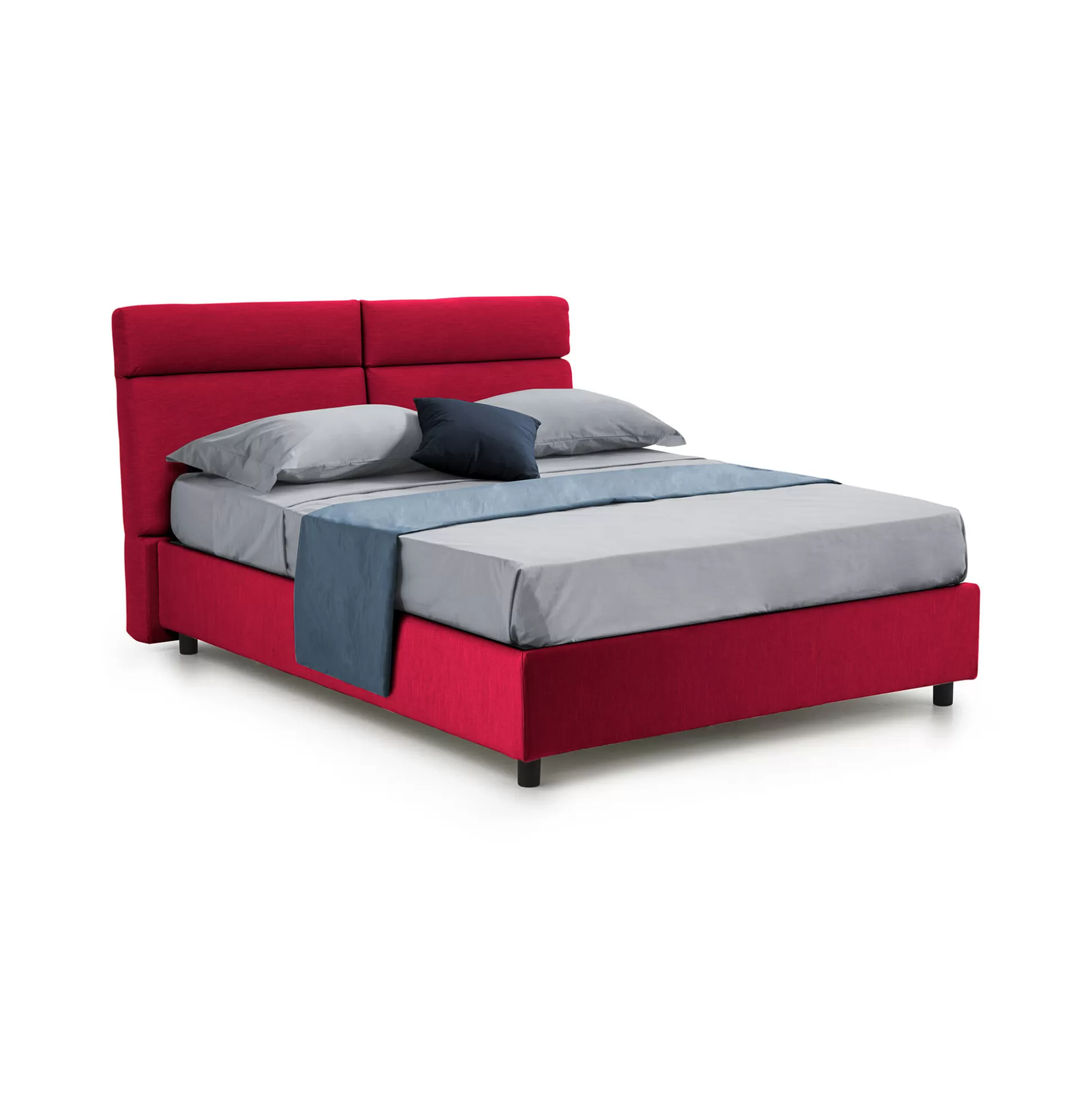 Dmora Letti Matrimoniali<Letto matrimoniale Alcatron, Adatto a materasso Cm 160x190,