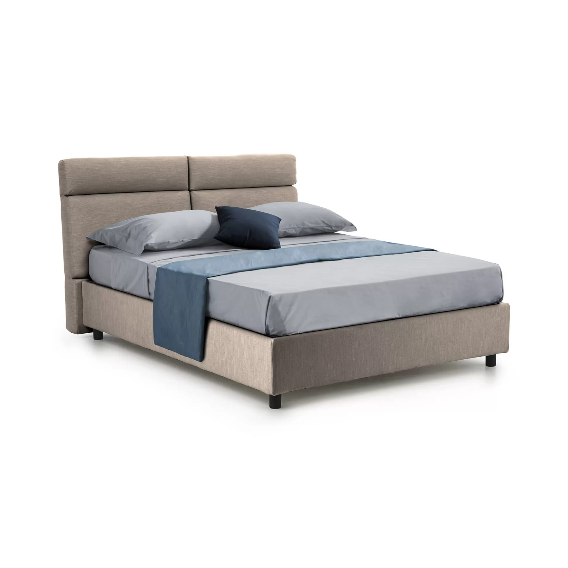 Dmora Letti Matrimoniali<Letto matrimoniale Alcatron, Adatto a materasso Cm 160x190,