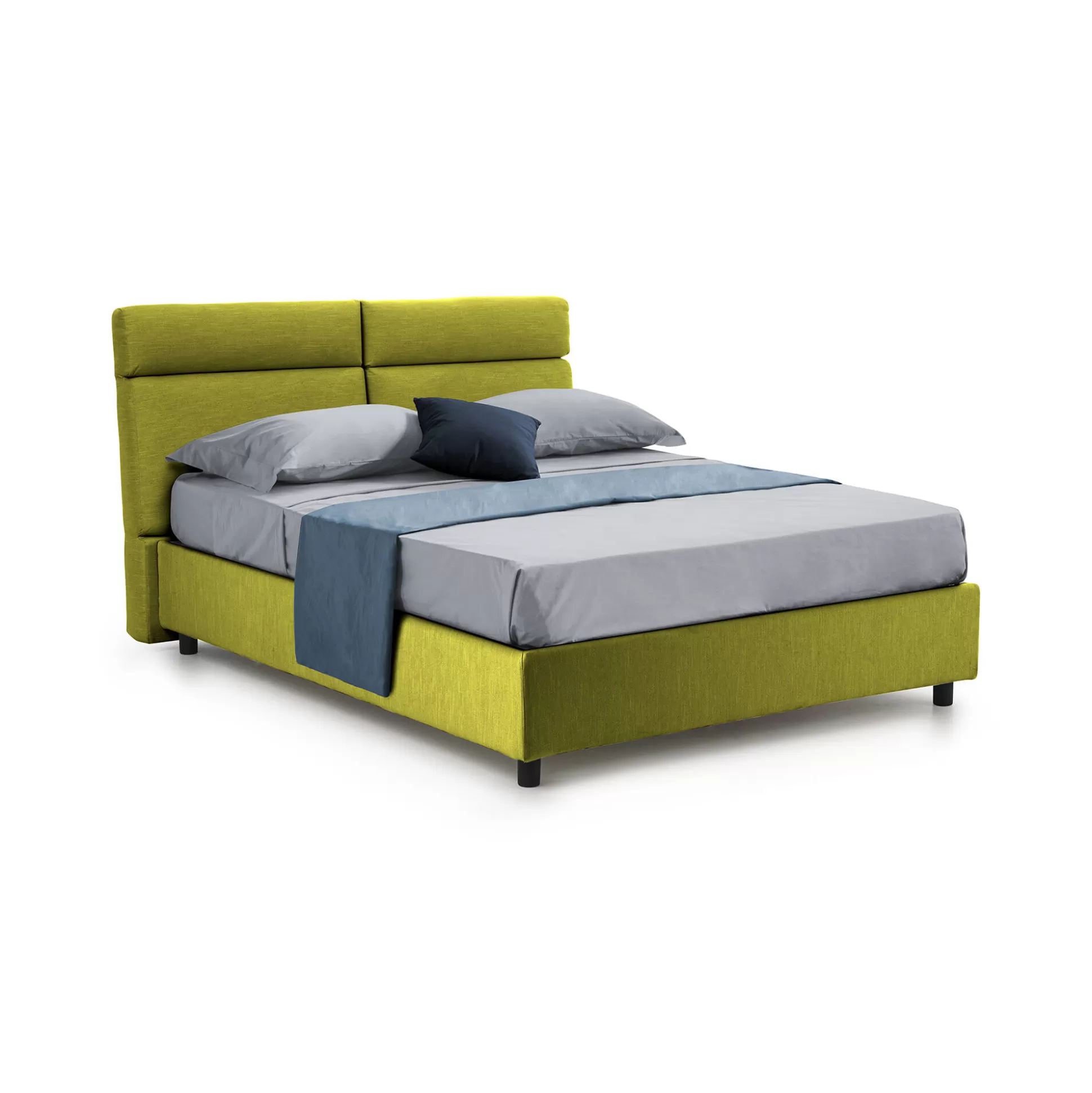 Dmora Letti Matrimoniali<Letto matrimoniale Alcatron, Adatto a materasso Cm 160x190,