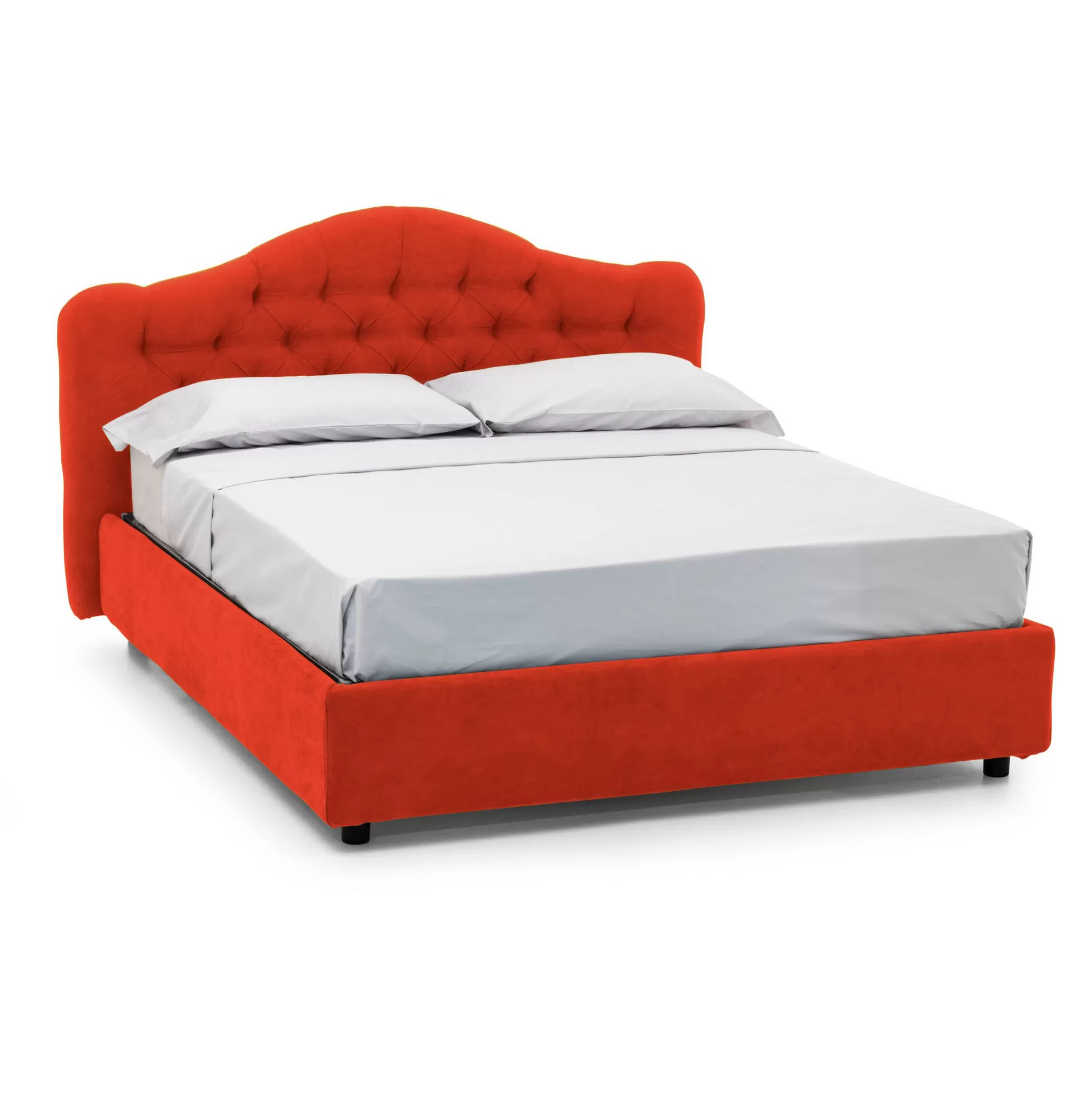 Dmora Letti Matrimoniali<Letto matrimoniale Alfer, Con materasso Cm 160x200 incluso,