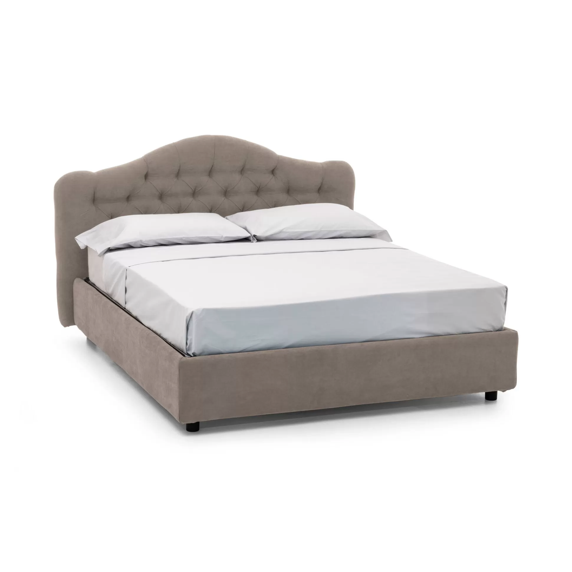Dmora Letti Matrimoniali<Letto matrimoniale Allik, Con materasso Cm 160x190 incluso,