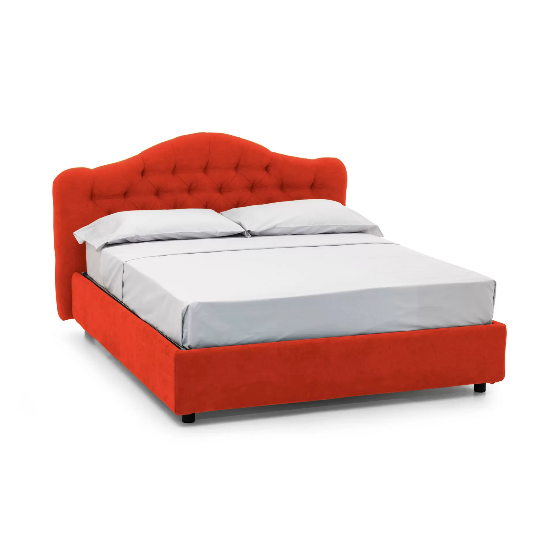 Dmora Letti Matrimoniali<Letto matrimoniale Allik, Con materasso Cm 160x190 incluso,