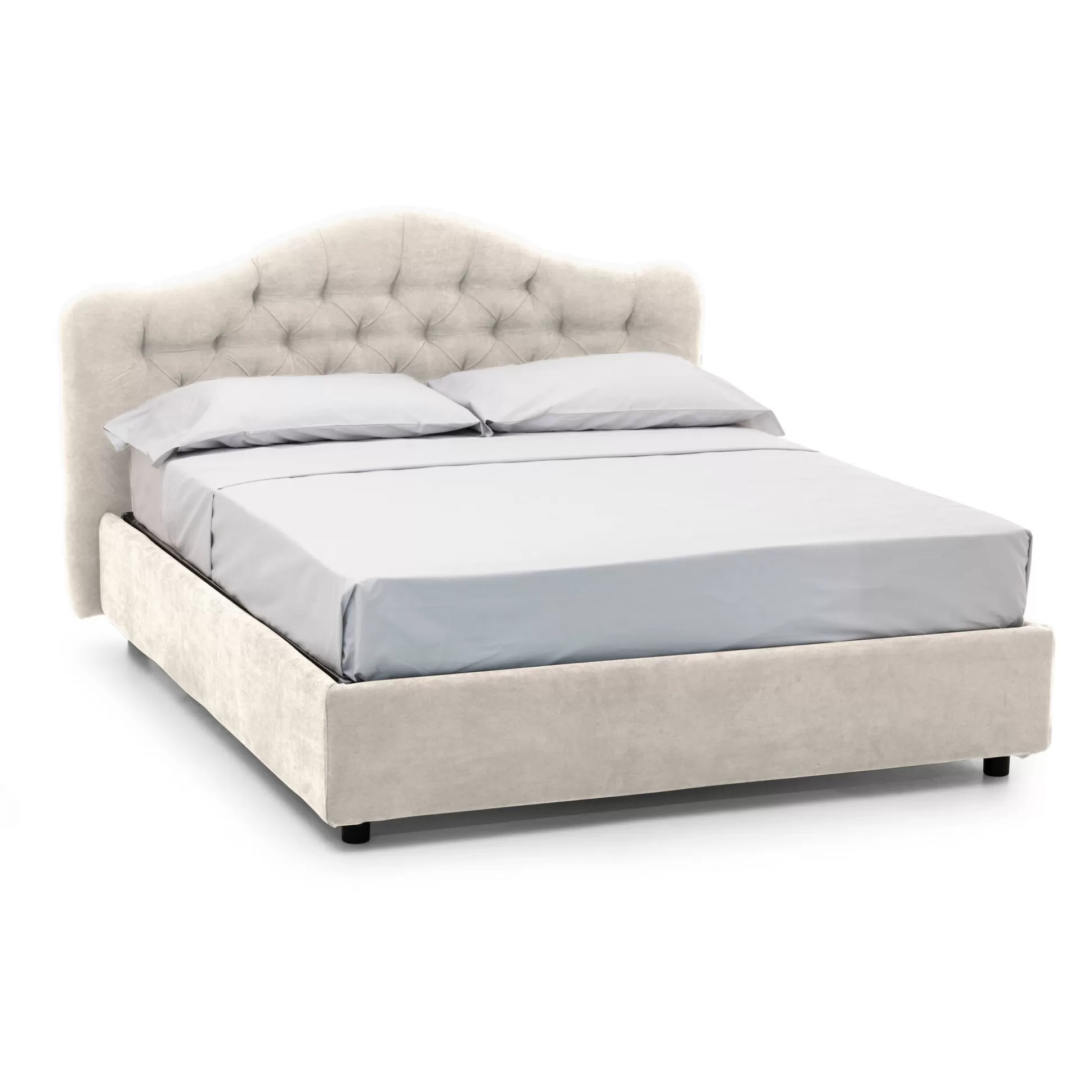 Dmora Letti Matrimoniali<Letto matrimoniale Allik, Con materasso Cm 160x190 incluso,