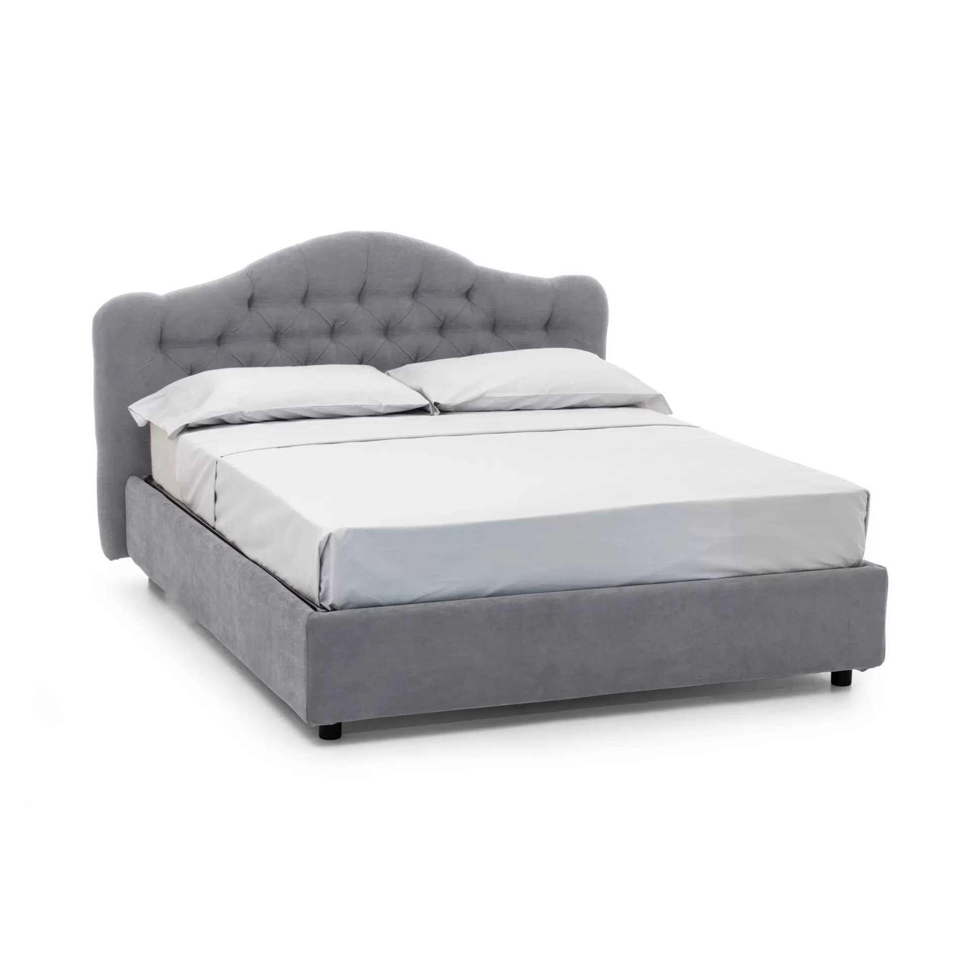 Dmora Letti Matrimoniali<Letto matrimoniale Allik, Con materasso Cm 160x190 incluso,