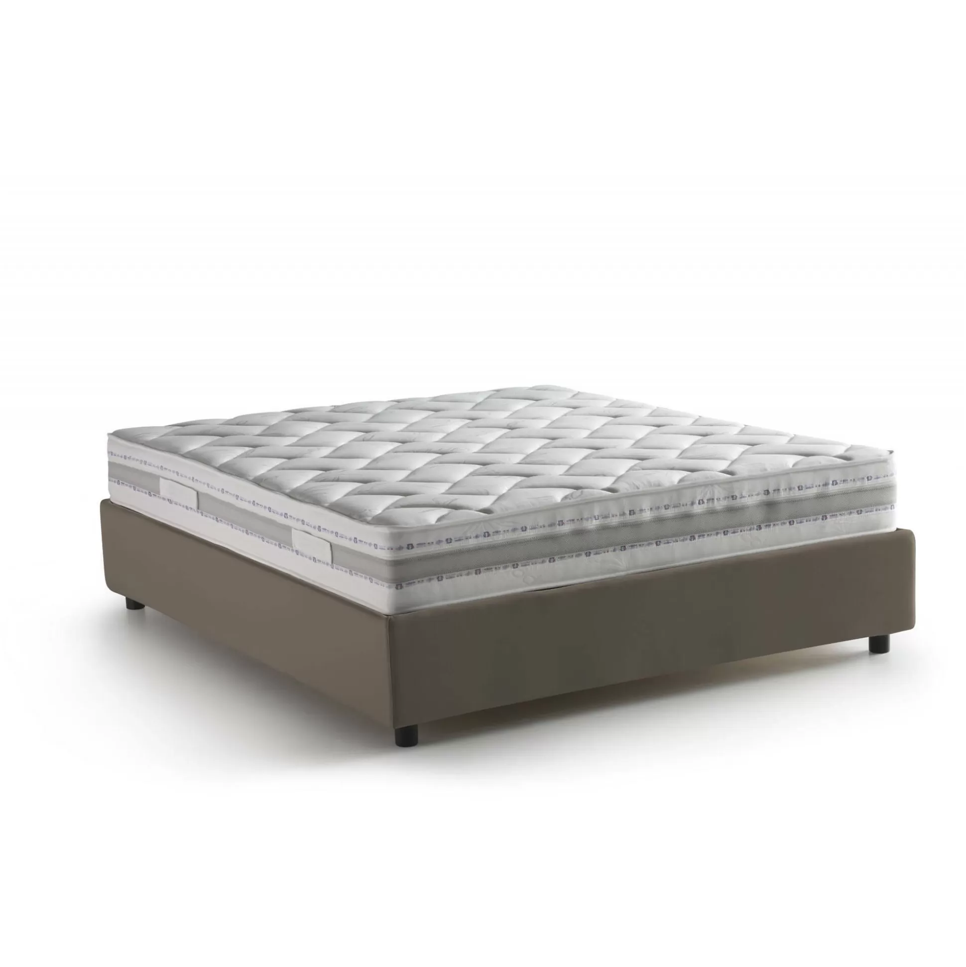 Dmora Letti Matrimoniali<Letto matrimoniale Aluin, con materasso Cm 160x200 incluso,