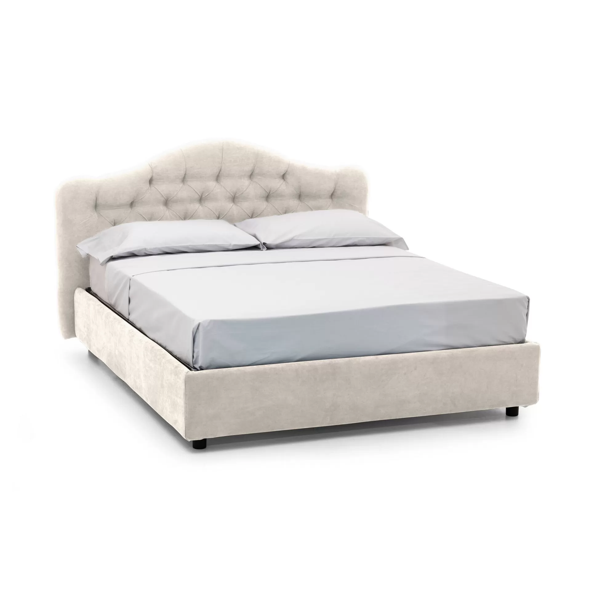 Dmora Letti Matrimoniali<Letto matrimoniale Aly, Adatto a materasso Cm 160x200,
