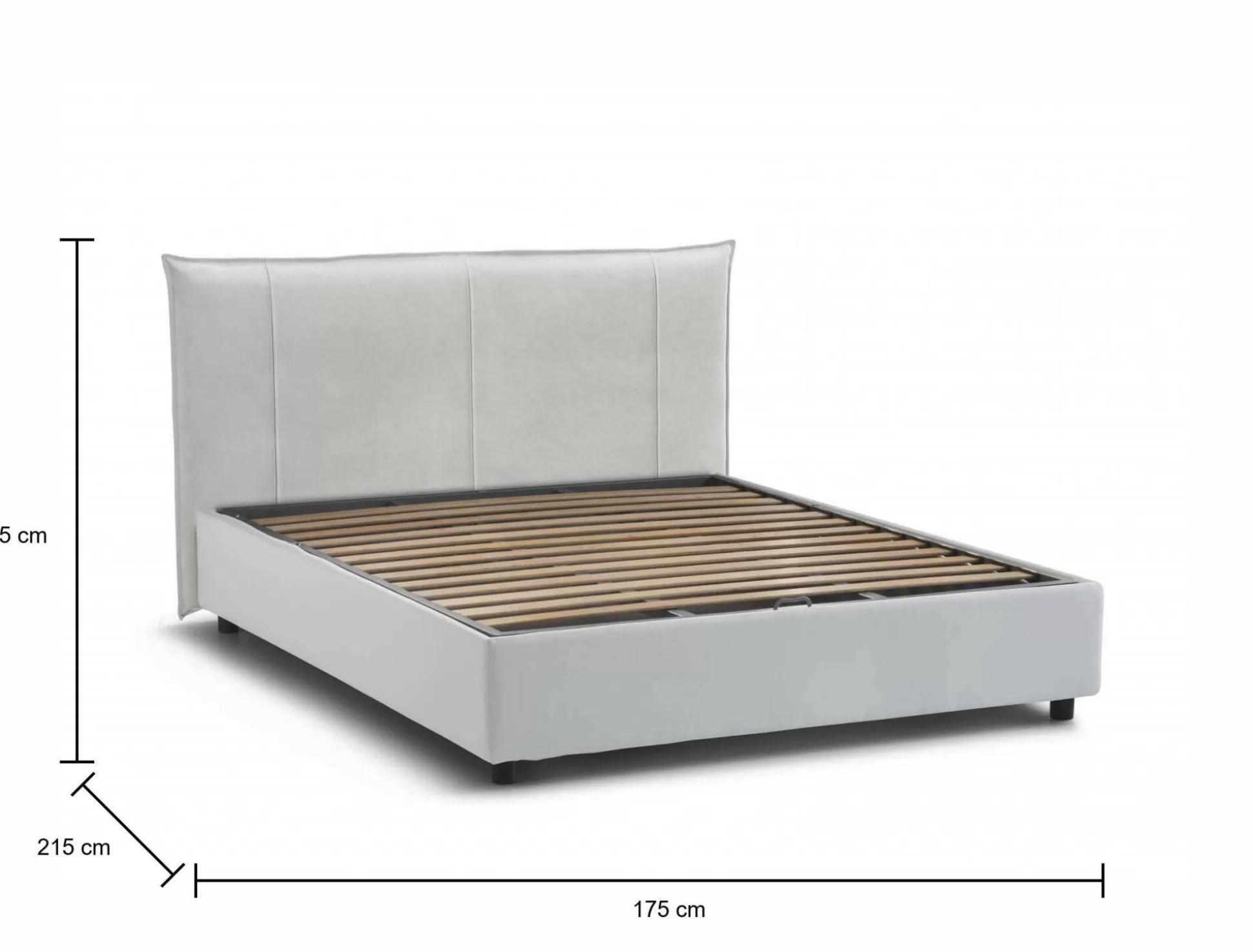 Dmora Letti Matrimoniali<Letto matrimoniale Ambassador, adatto per materasso Cm 160x200,