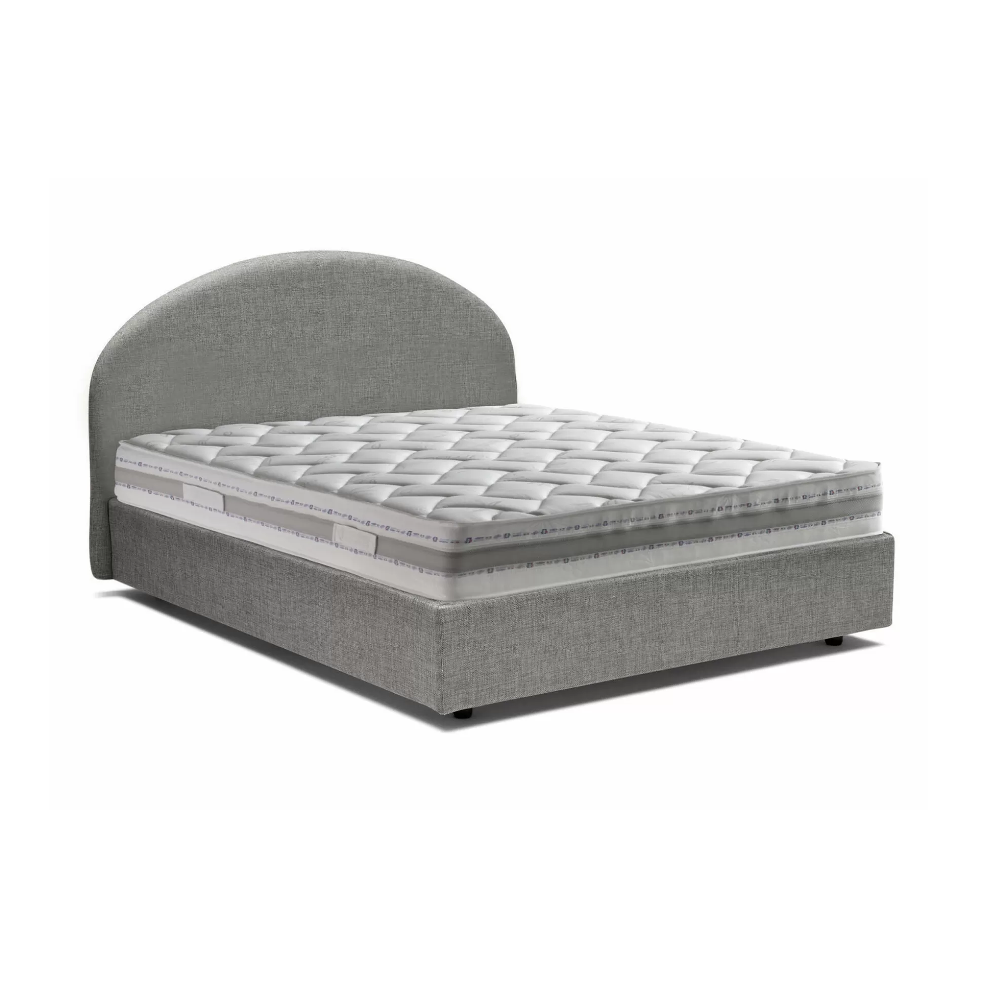 Dmora Letti Matrimoniali<Letto matrimoniale Amida, con materasso Cm 160x190 incluso,