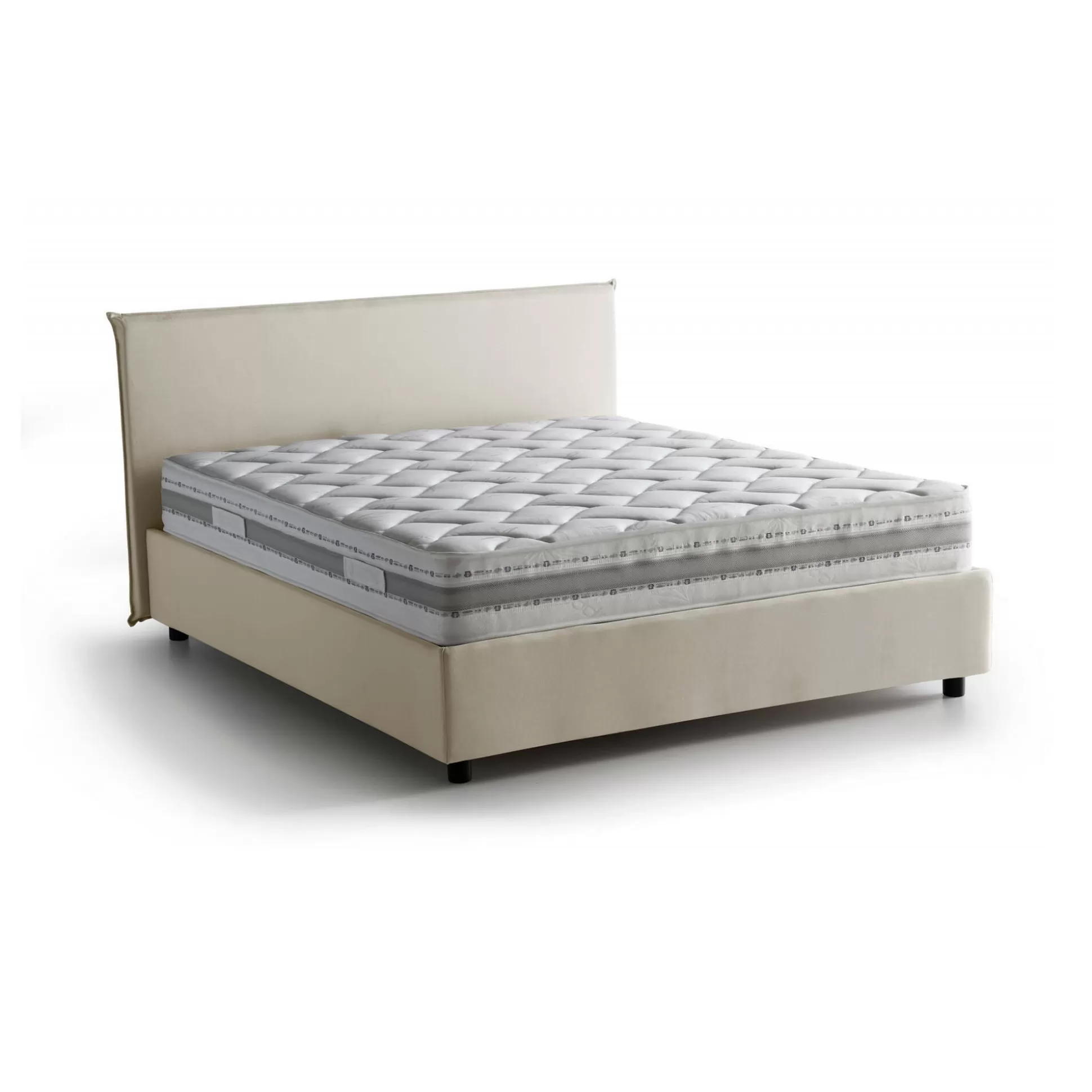 Dmora Letti Matrimoniali<Letto matrimoniale Anassimene, con materasso Cm 160x190 incluso,