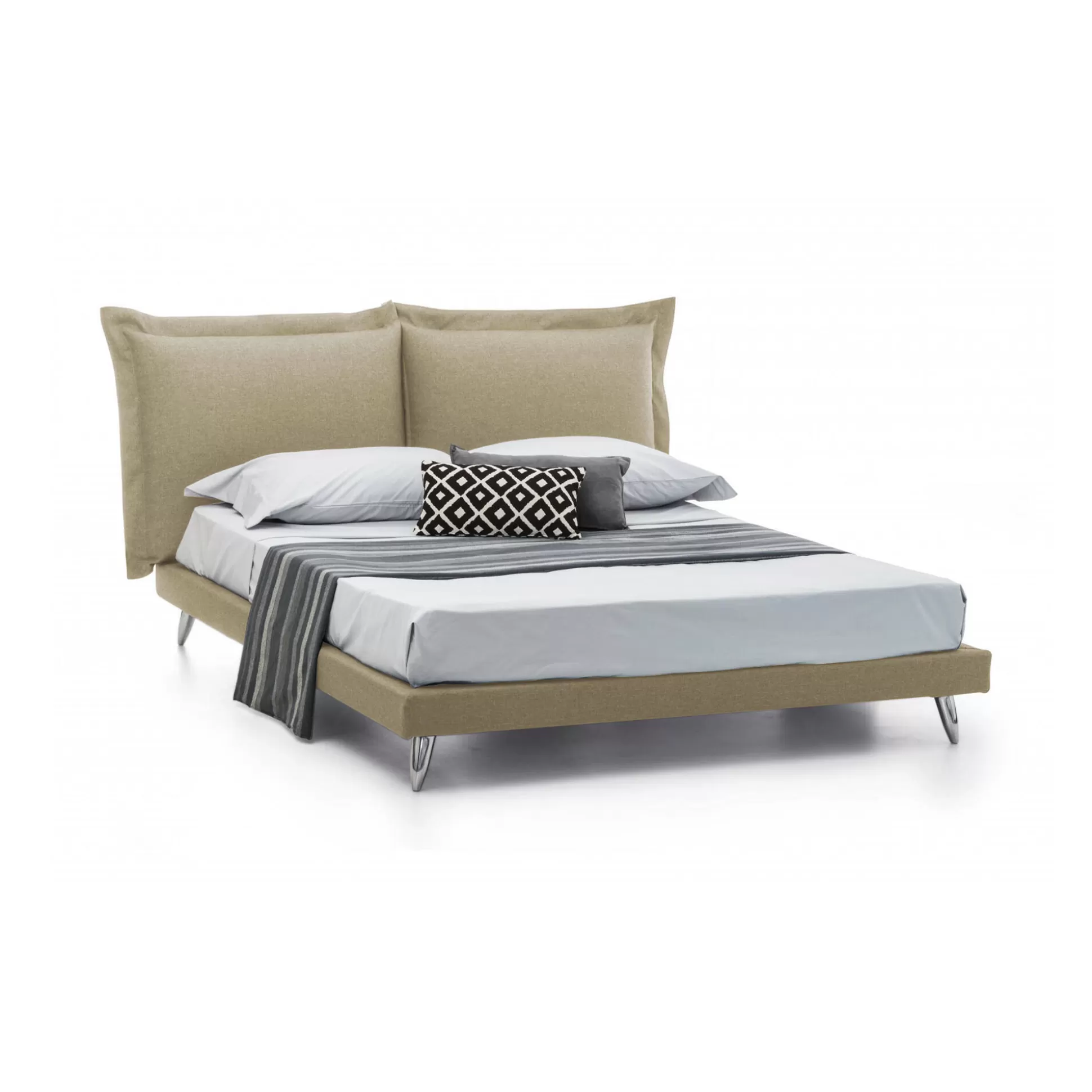 Dmora Letti Matrimoniali<Letto matrimoniale Anatoly, adatto per materasso 160x190 cm,