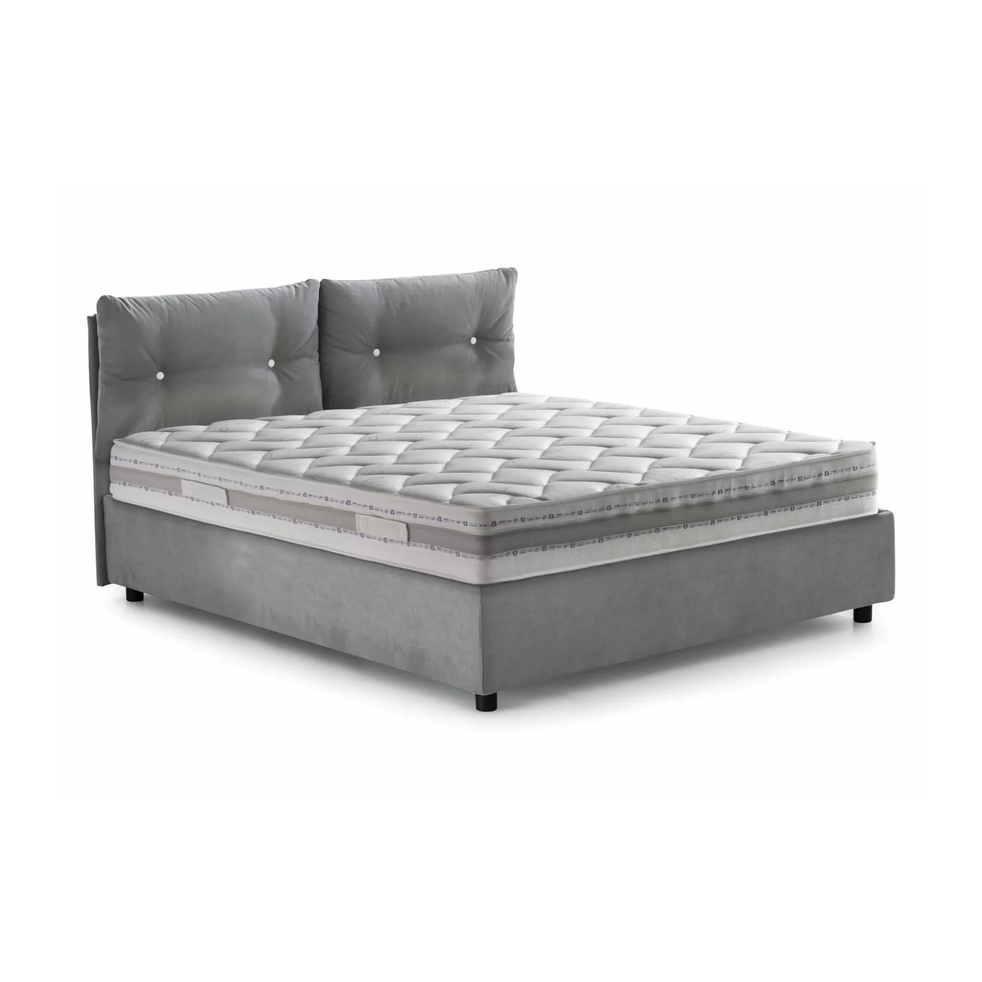 Dmora Letti Matrimoniali<Letto matrimoniale Andrealo, con materasso Cm 160x190 incluso,