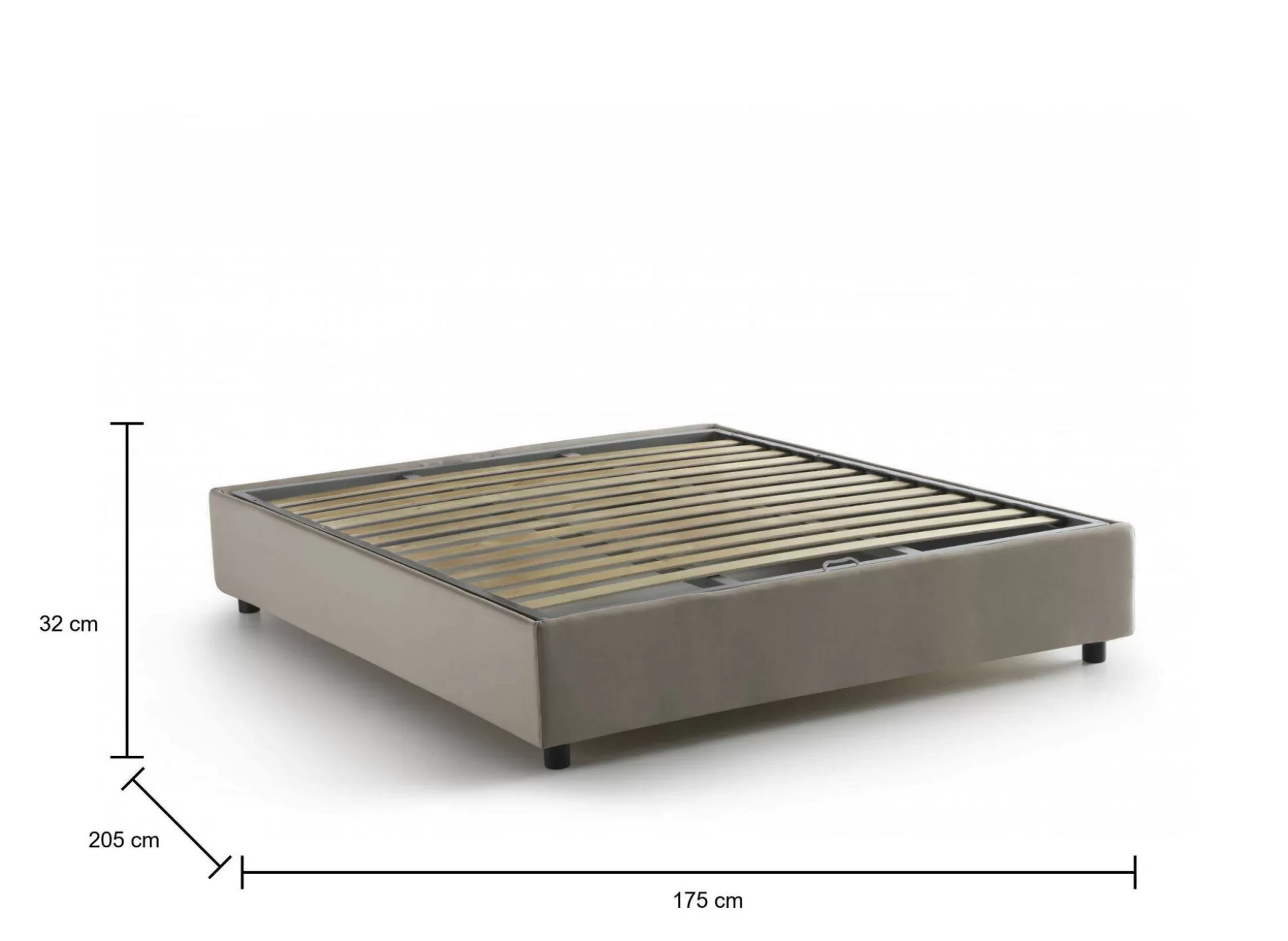 Dmora Letti Matrimoniali<Letto matrimoniale Annibale, adatto per materasso Cm 160x190,