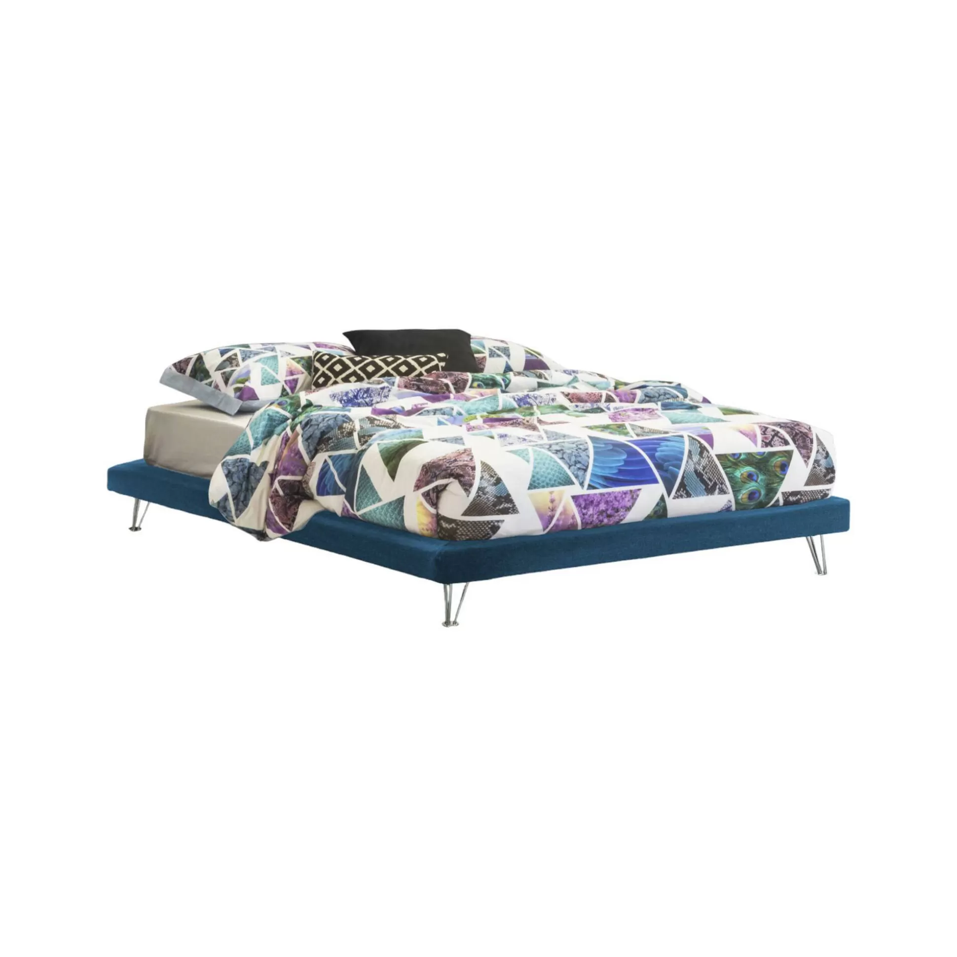 Dmora Letti Matrimoniali<Letto matrimoniale Arbatrax, adatto per materasso Cm 160x190,