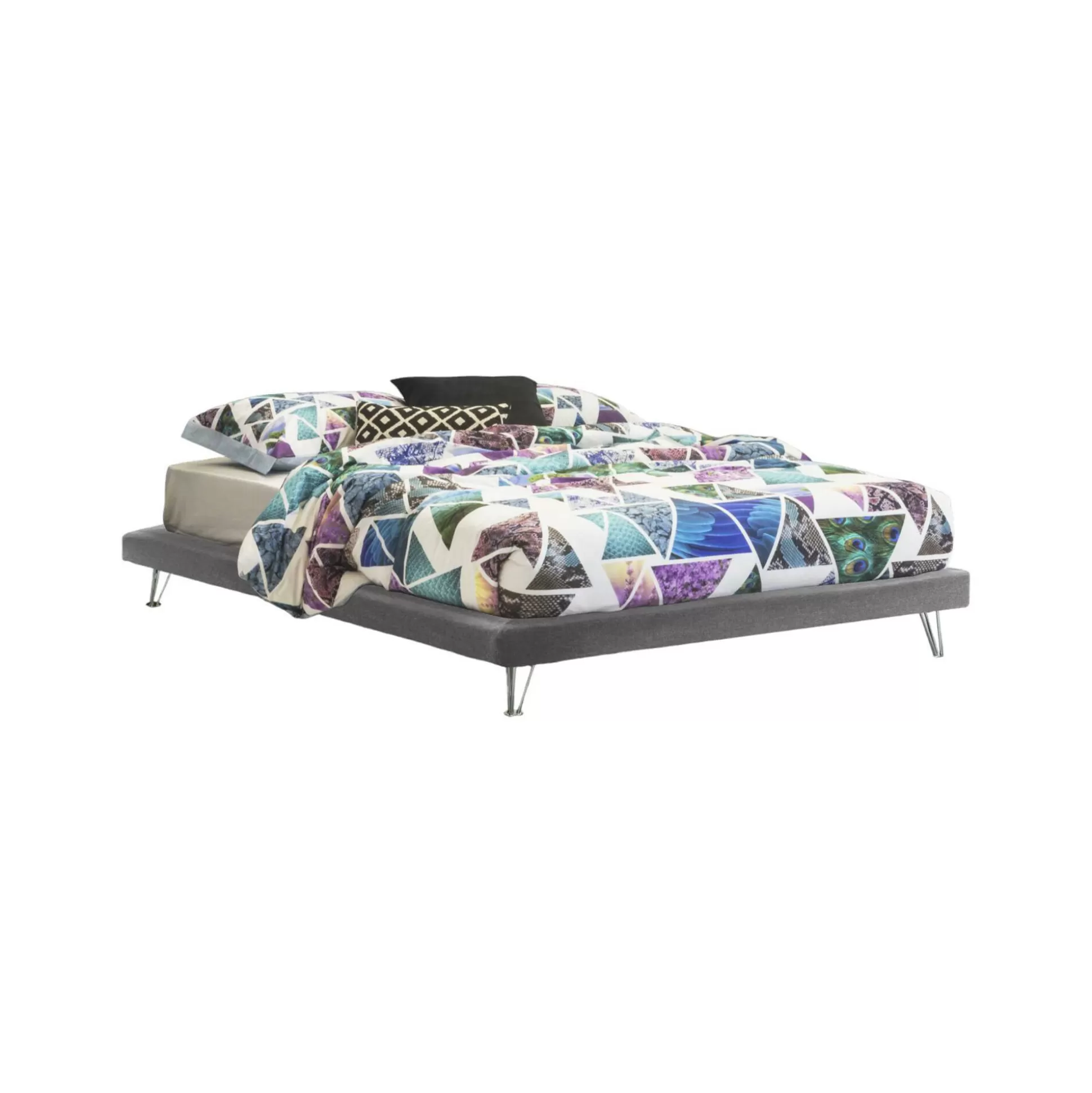 Dmora Letti Matrimoniali<Letto matrimoniale Arbatrax, adatto per materasso Cm 160x190,