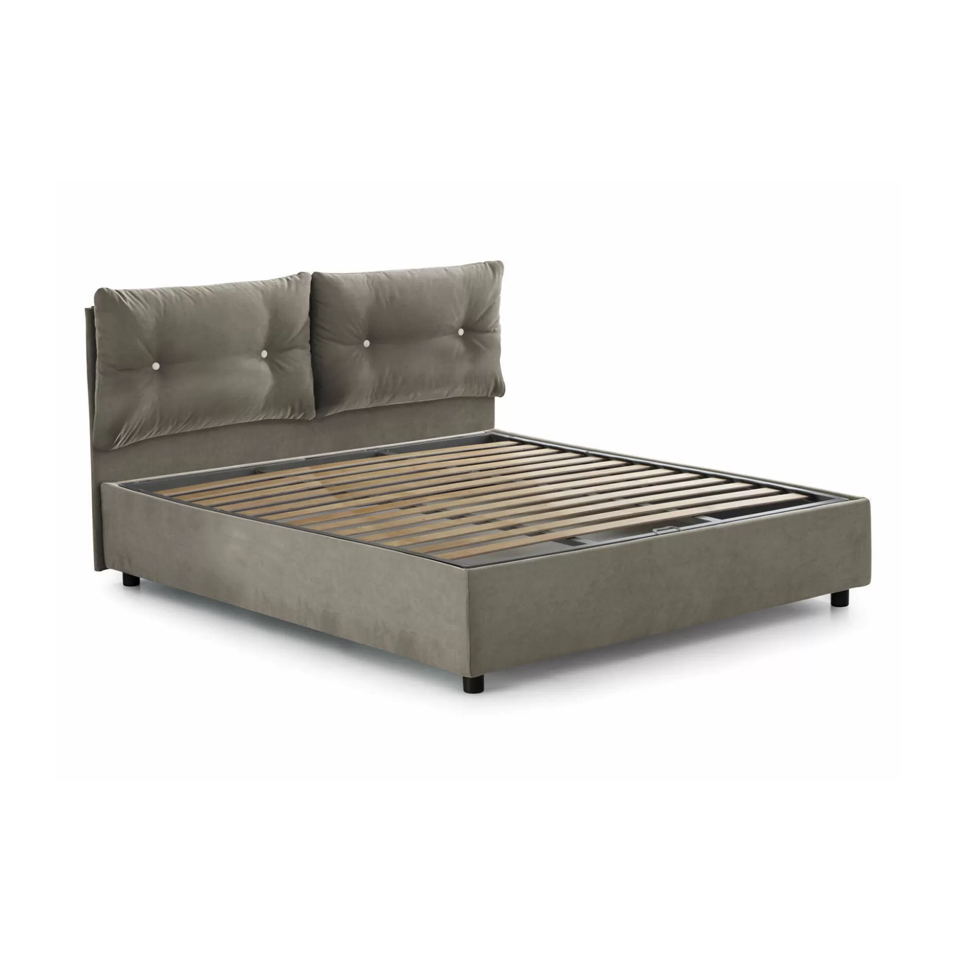 Dmora Letti Matrimoniali<Letto matrimoniale Artrax, adatto per materasso Cm 160x200,