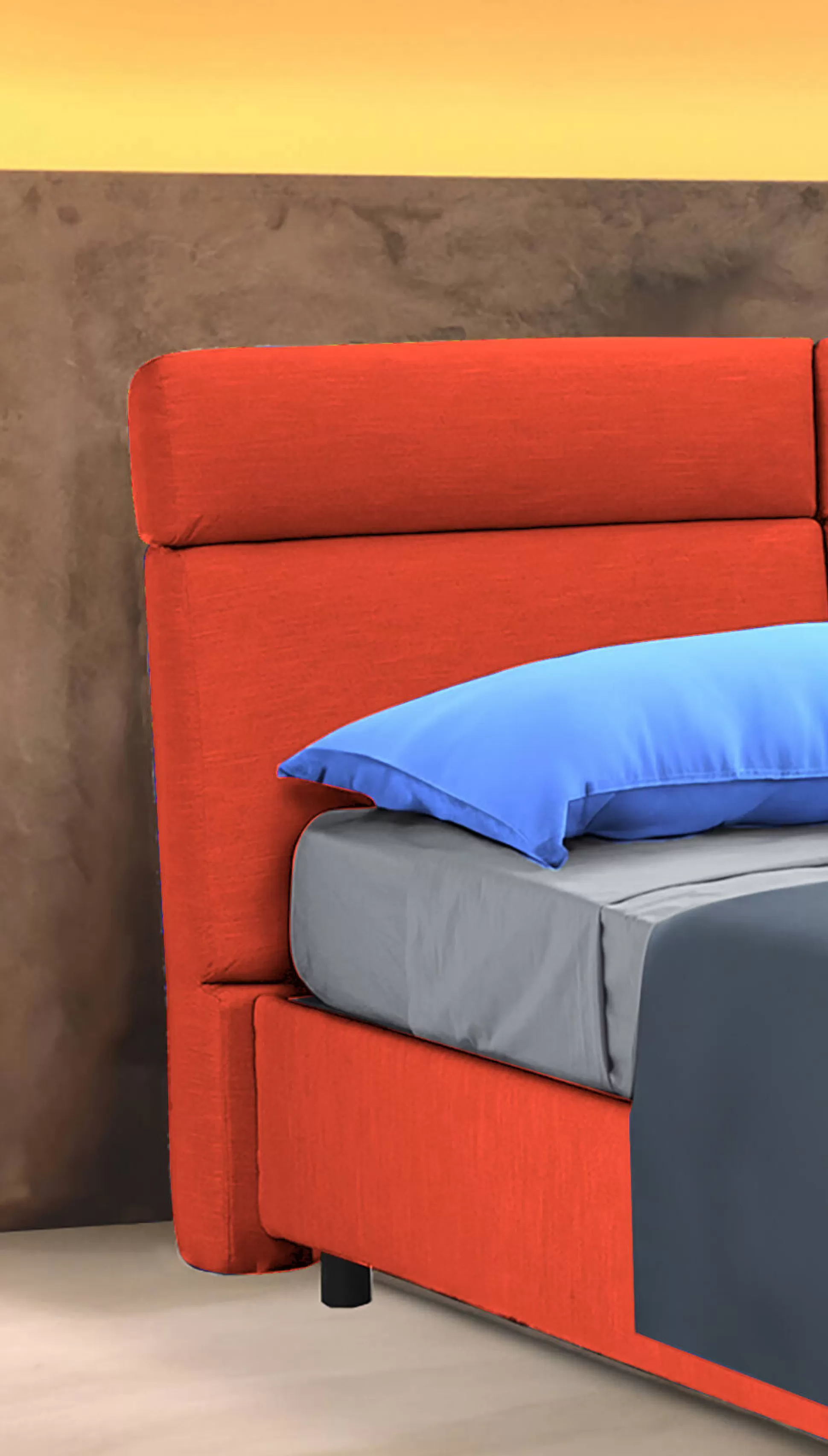 Dmora Letti Matrimoniali<Letto matrimoniale Ator, Adatto a materasso Cm 160x200,