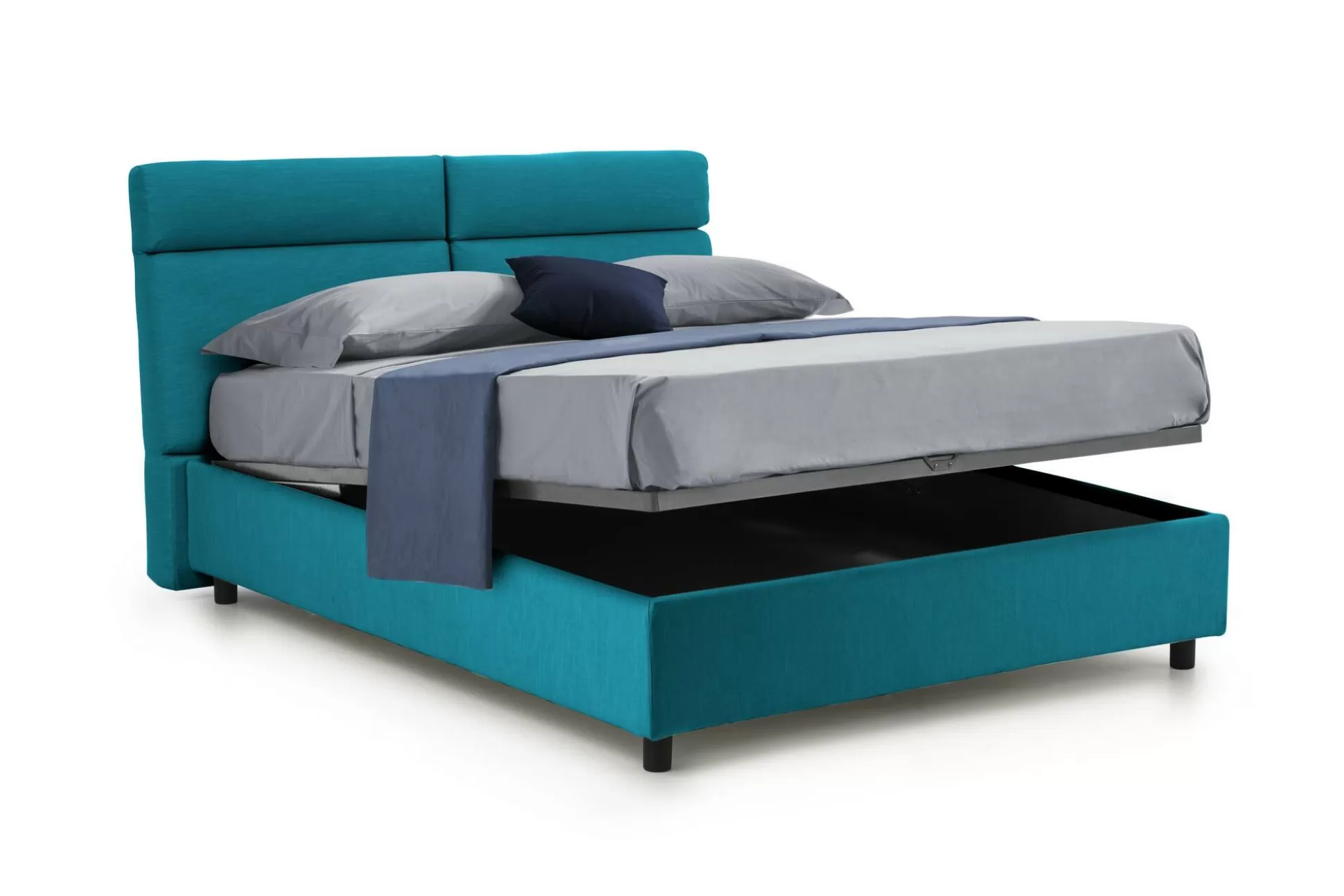 Dmora Letti Matrimoniali<Letto matrimoniale Ator, Adatto a materasso Cm 160x200,