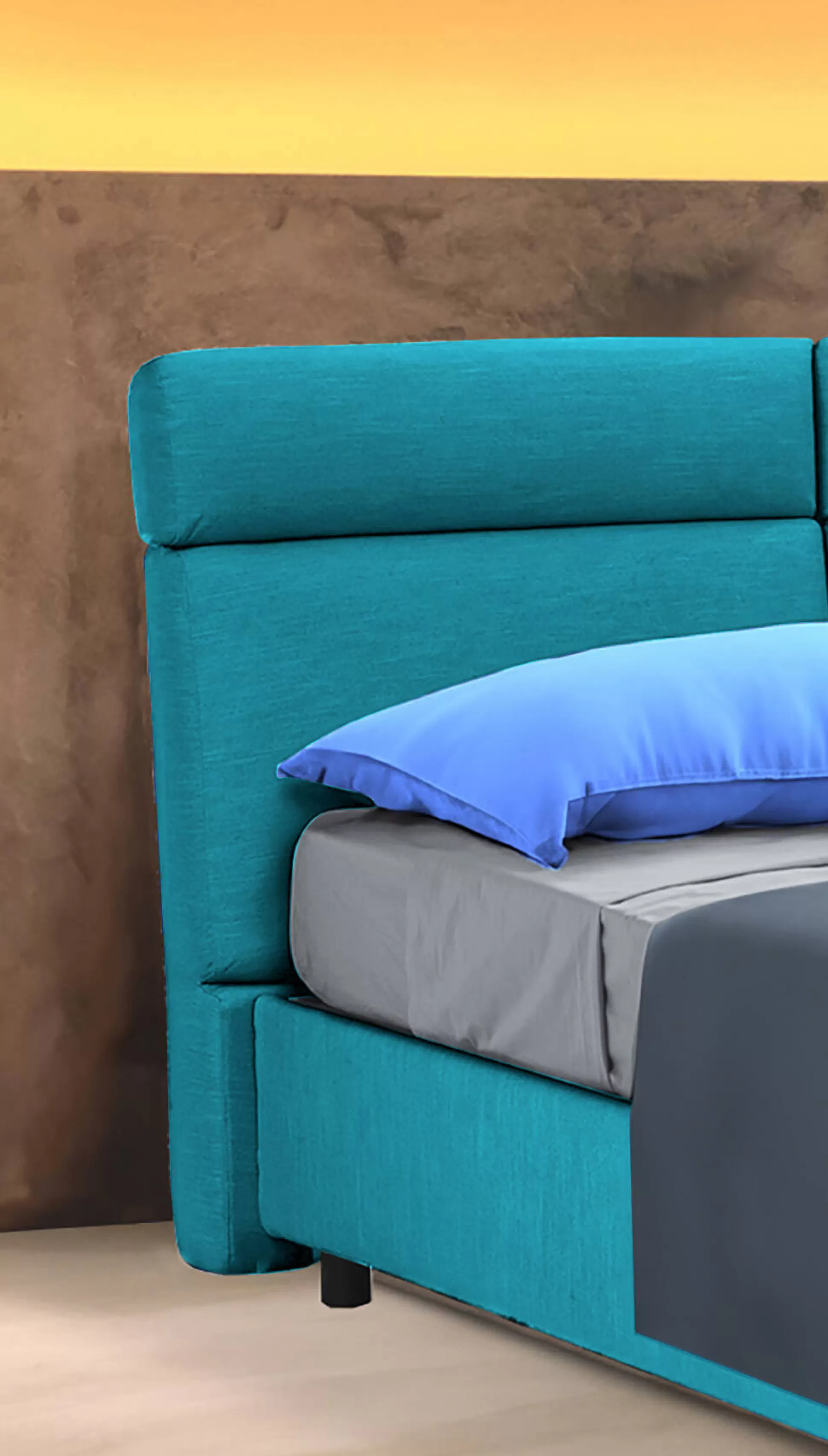 Dmora Letti Matrimoniali<Letto matrimoniale Ator, Adatto a materasso Cm 160x200,