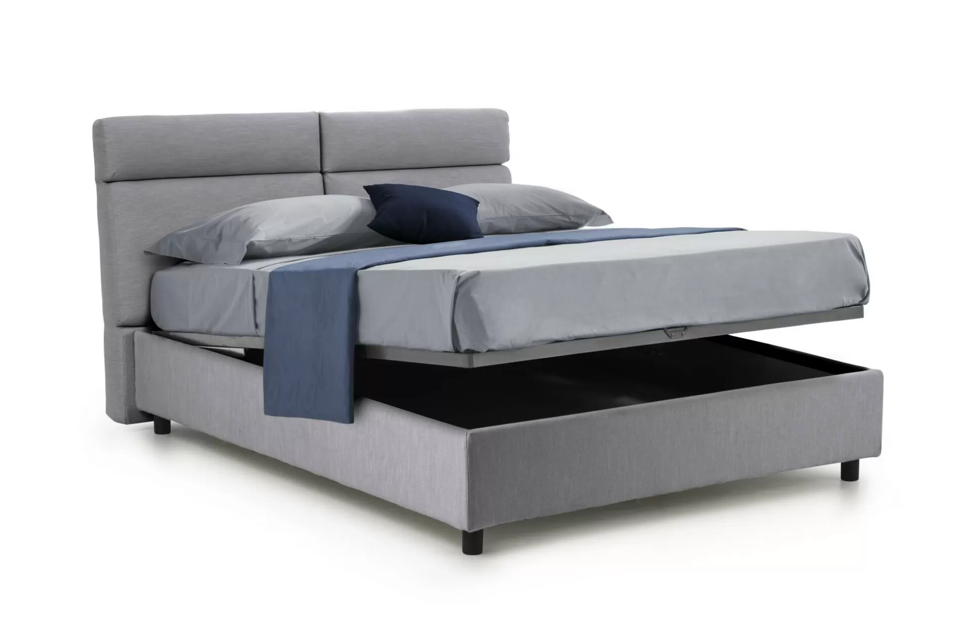 Dmora Letti Matrimoniali<Letto matrimoniale Ator, Adatto a materasso Cm 160x200,