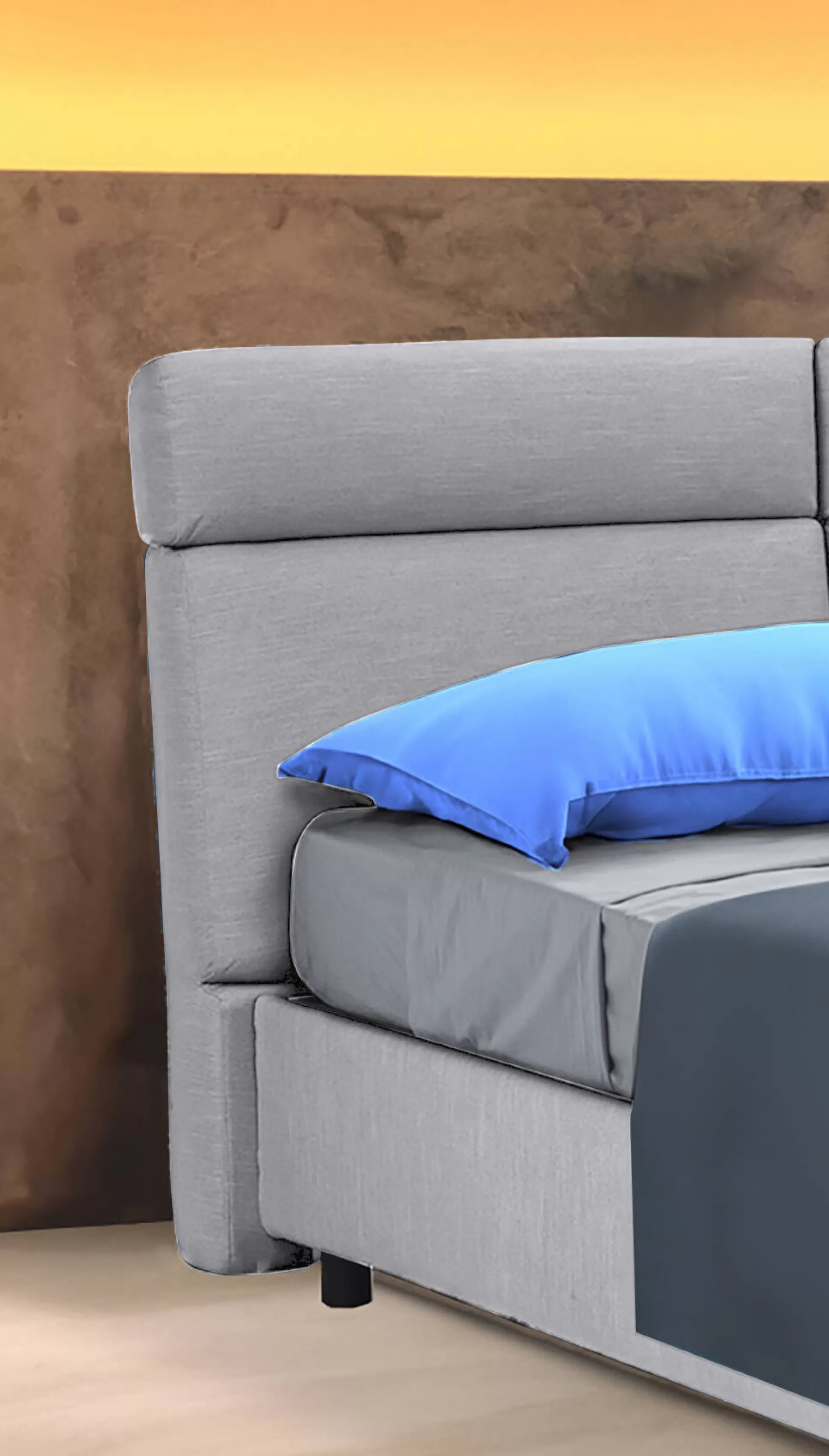 Dmora Letti Matrimoniali<Letto matrimoniale Ator, Adatto a materasso Cm 160x200,