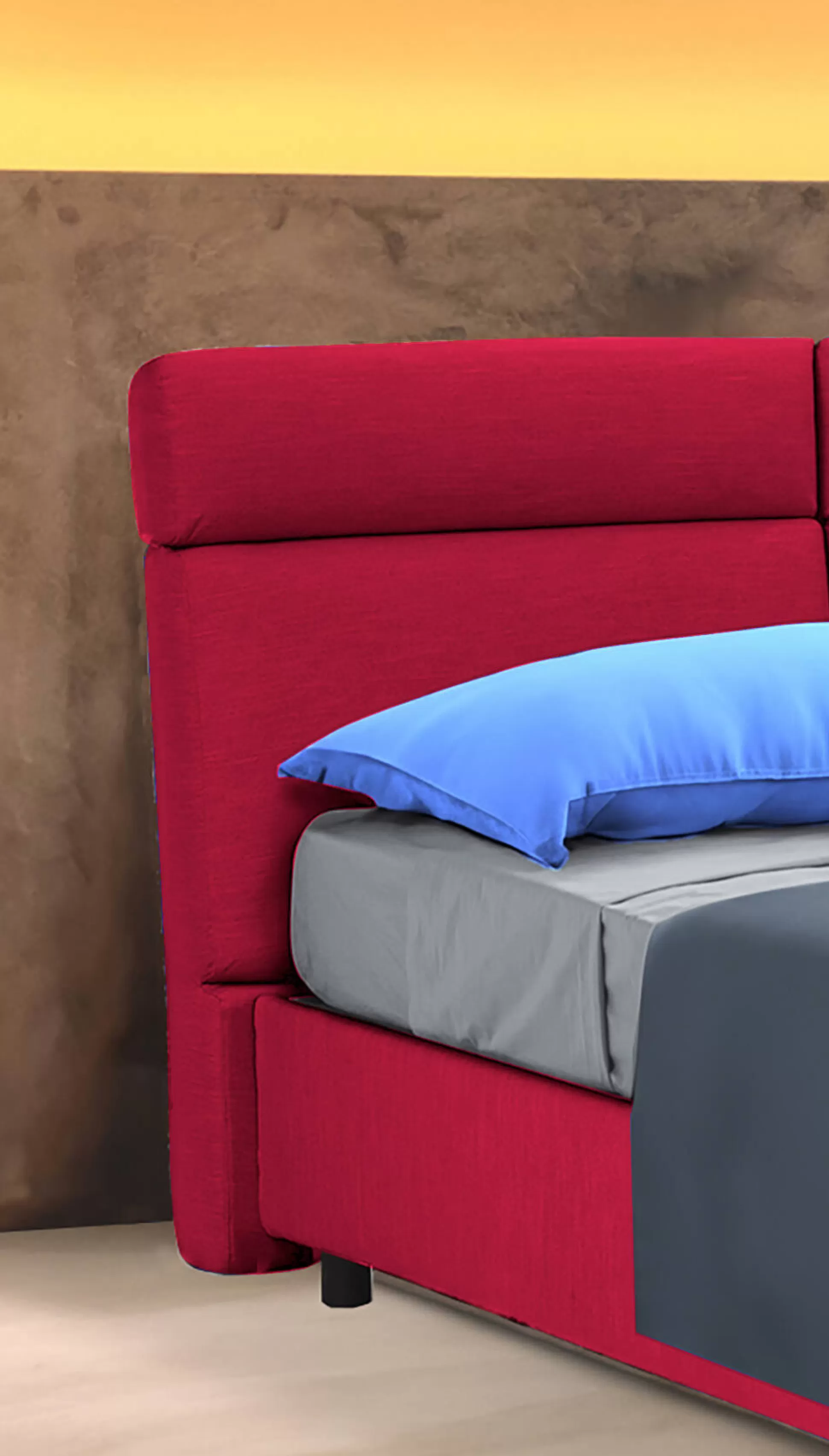 Dmora Letti Matrimoniali<Letto matrimoniale Ator, Adatto a materasso Cm 160x200,