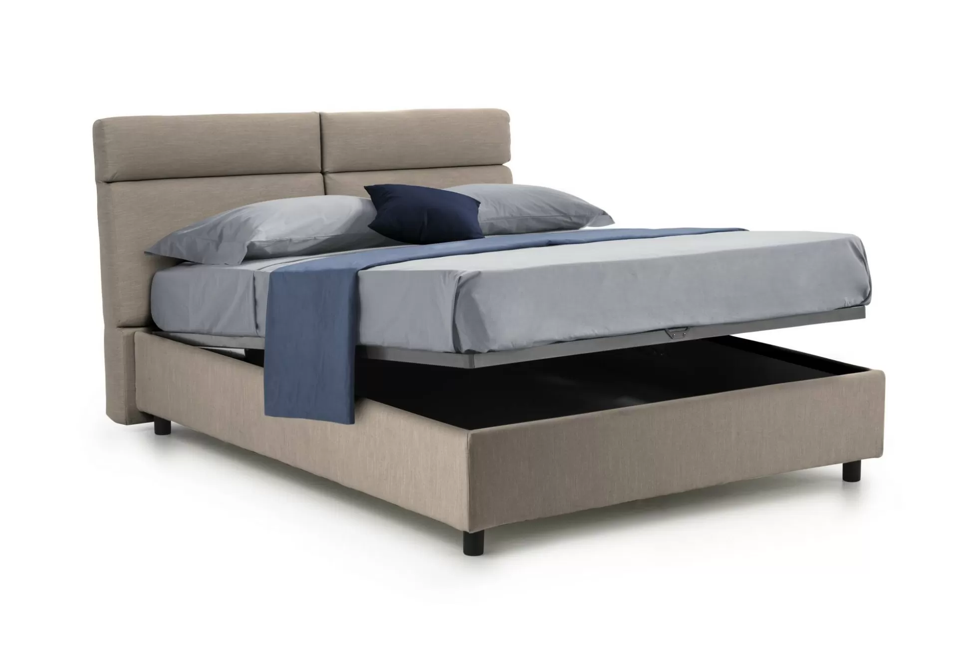 Dmora Letti Matrimoniali<Letto matrimoniale Ator, Adatto a materasso Cm 160x200,