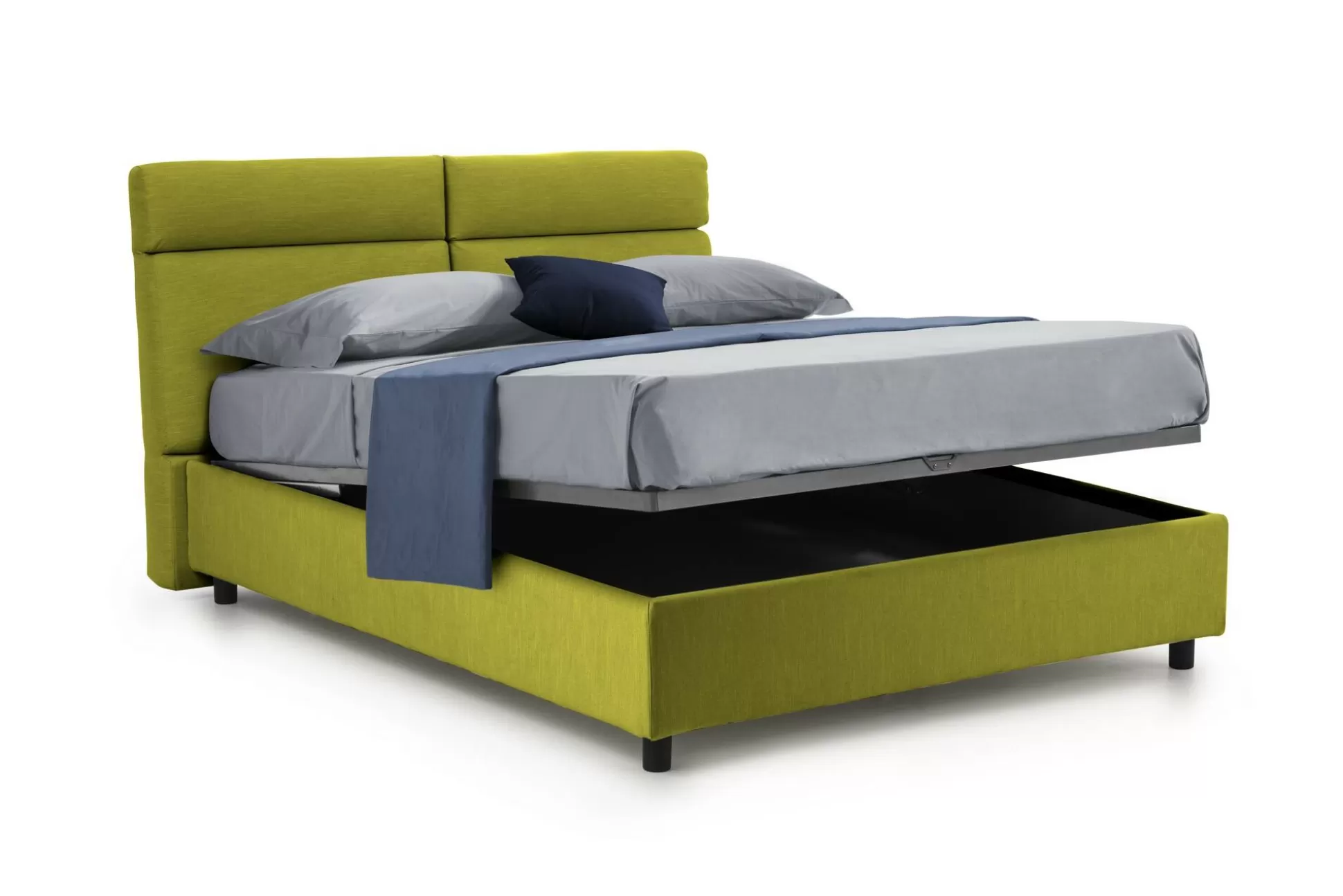 Dmora Letti Matrimoniali<Letto matrimoniale Ator, Adatto a materasso Cm 160x200,